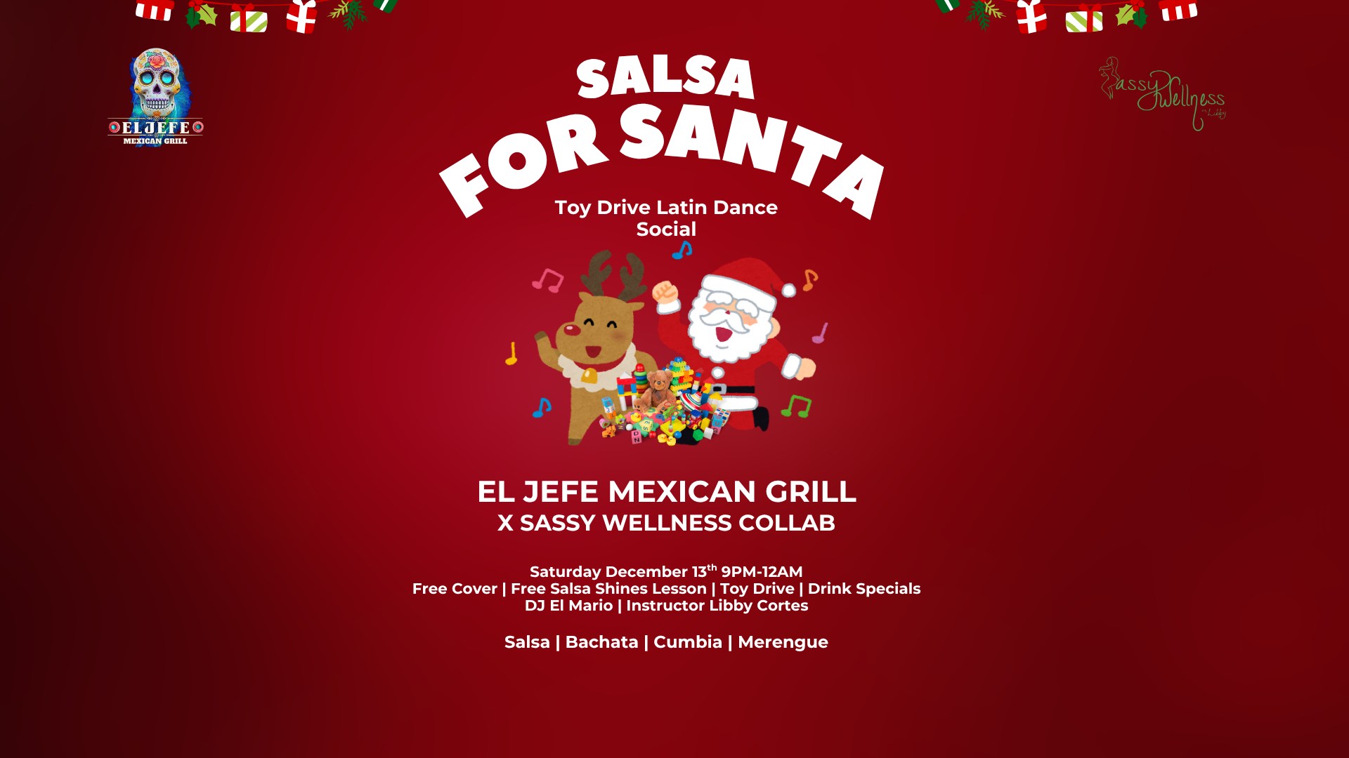 Salsa for Santa: Holiday Toy Drive Latin Dance Social