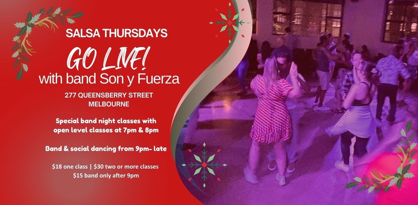 Salsa Thursdays GO LIVE for Xmas!