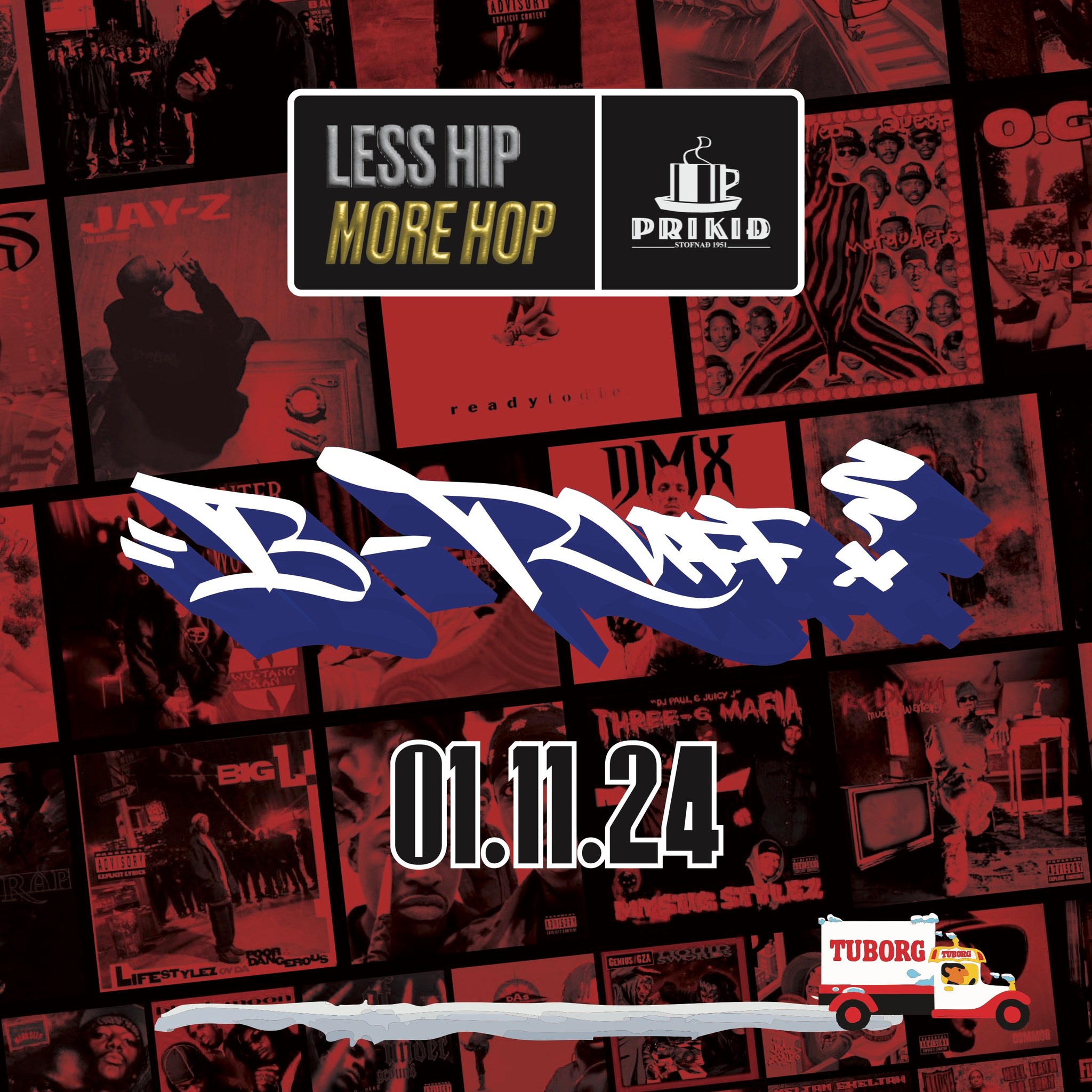 Less Hip, more Hop: B-RUFF Á PRIKINU 01.11.24