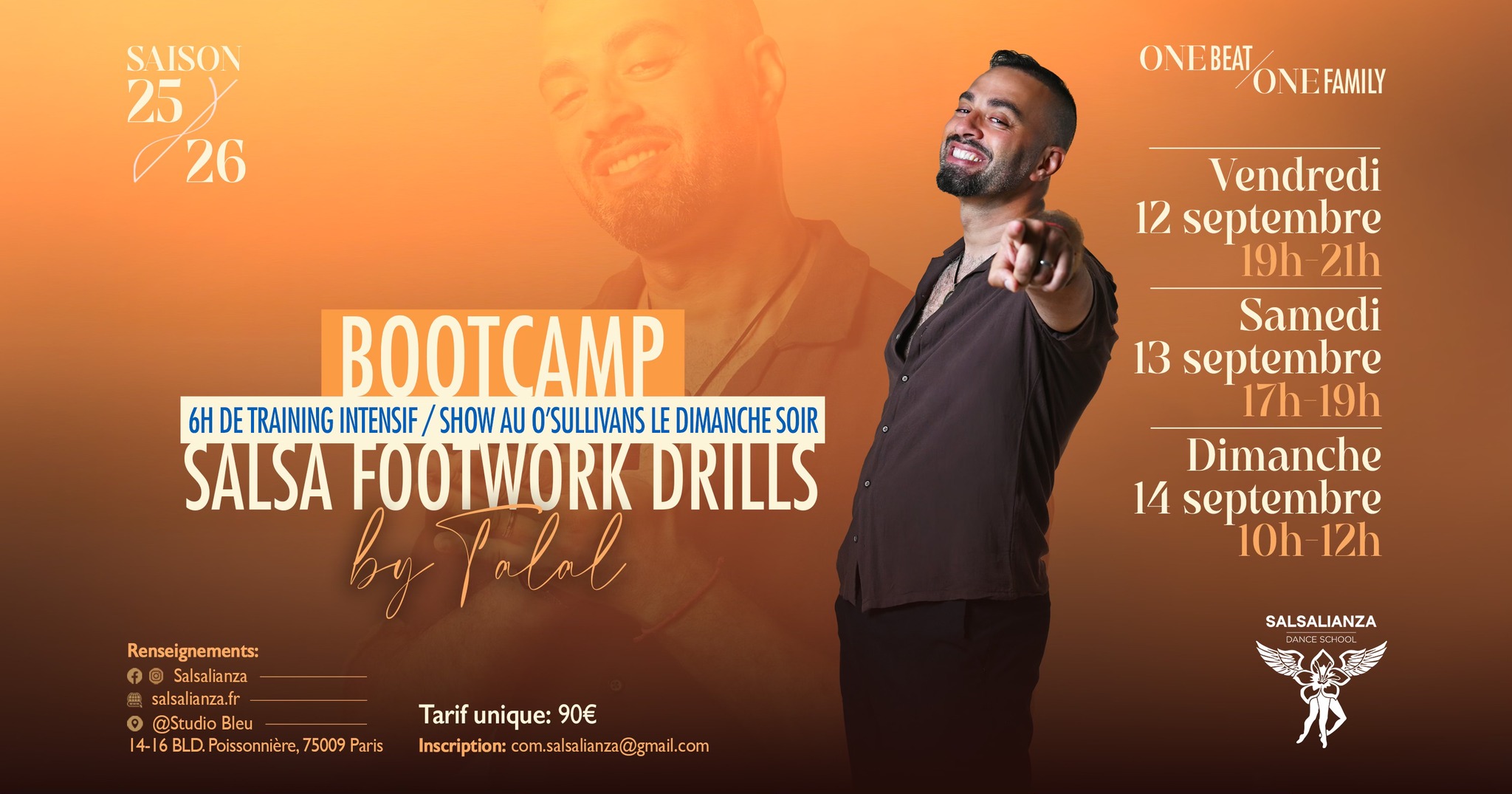BOOTCAMP SALSA FOOTWORK DRILLS by Talal x SalsAlianza