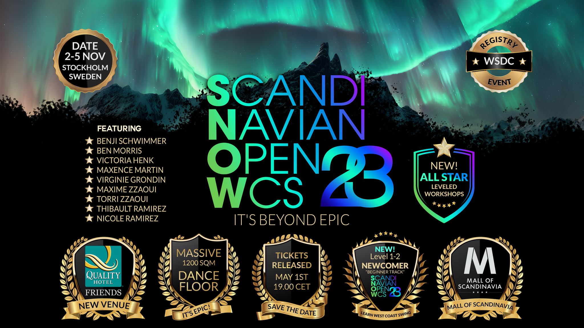 Scandinavian Open WCS 2023 "SNOW" WSDC Registry event