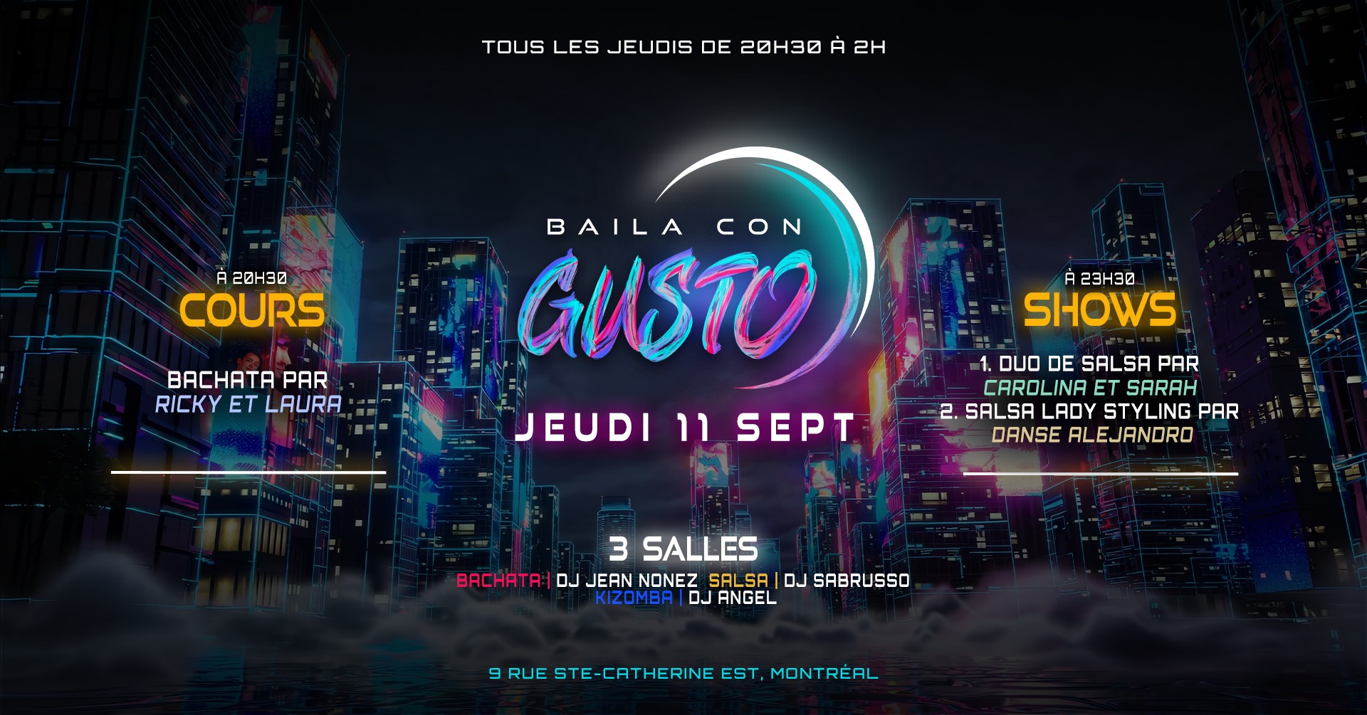 Baila Con Gusto MTL 💜🔥 11 SEPT