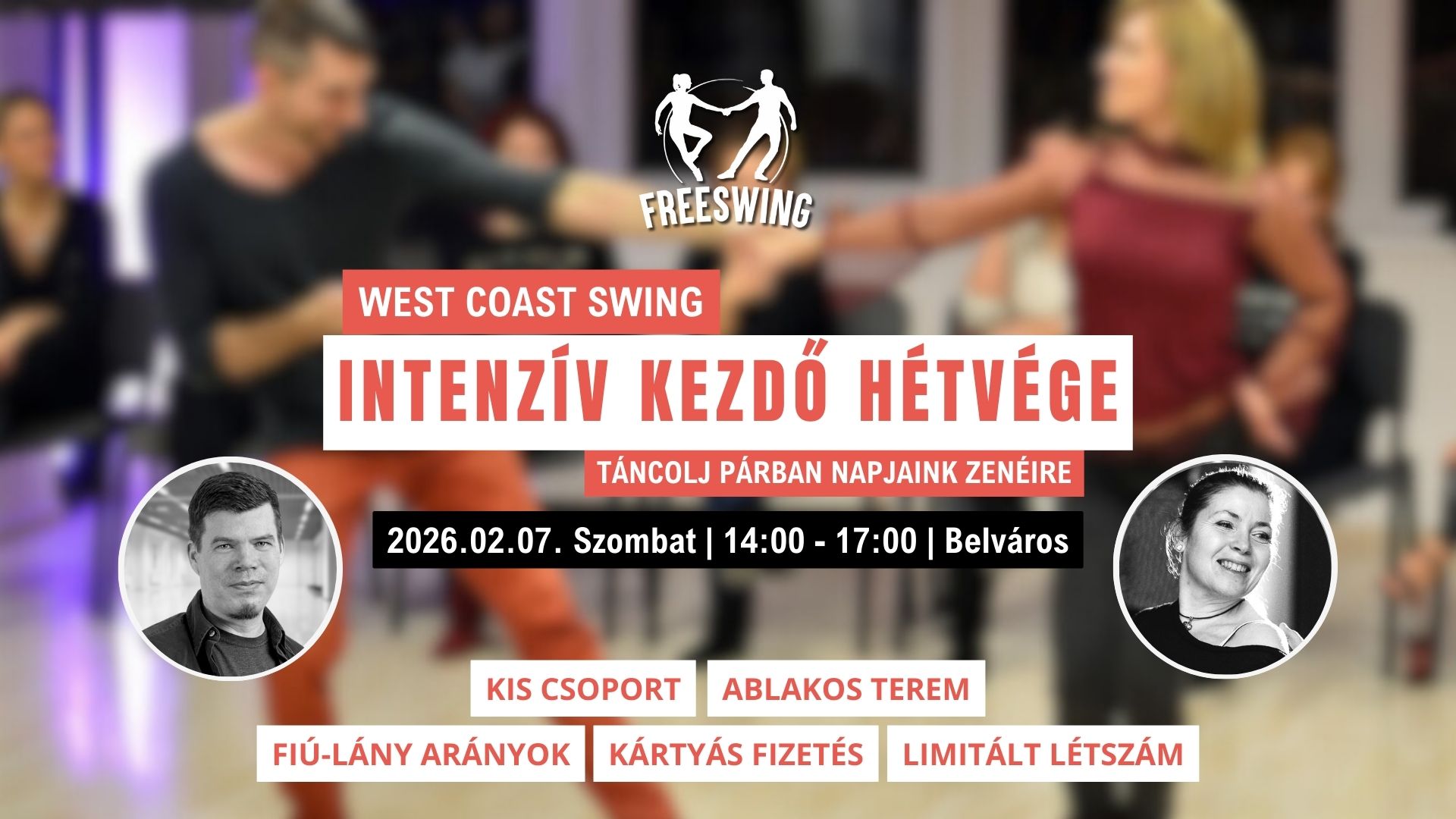 Kezdő West Coast Swing intenzív hétvége
