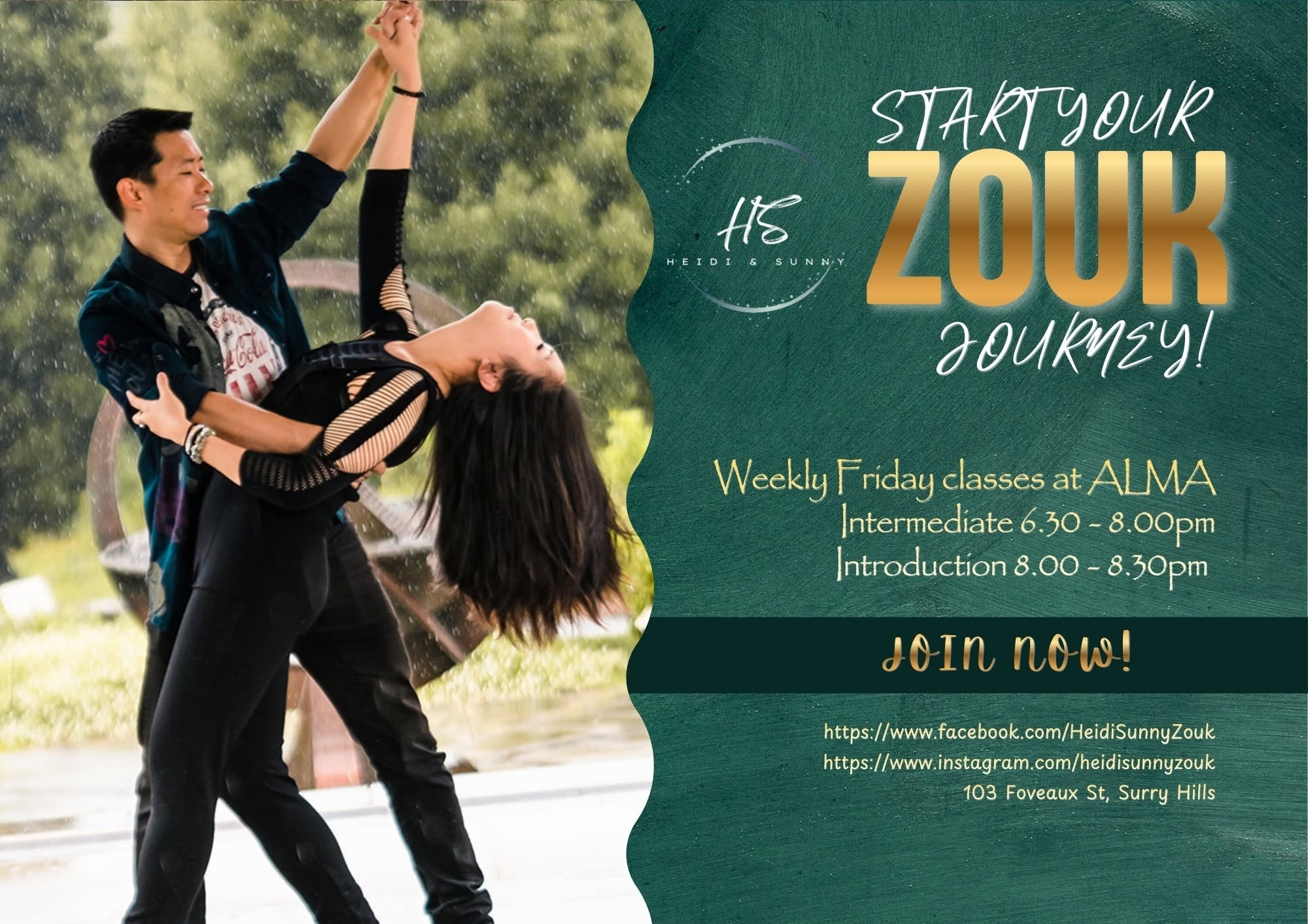 Heidi & Sunny - Brazilian Zouk Classes - Term 4
