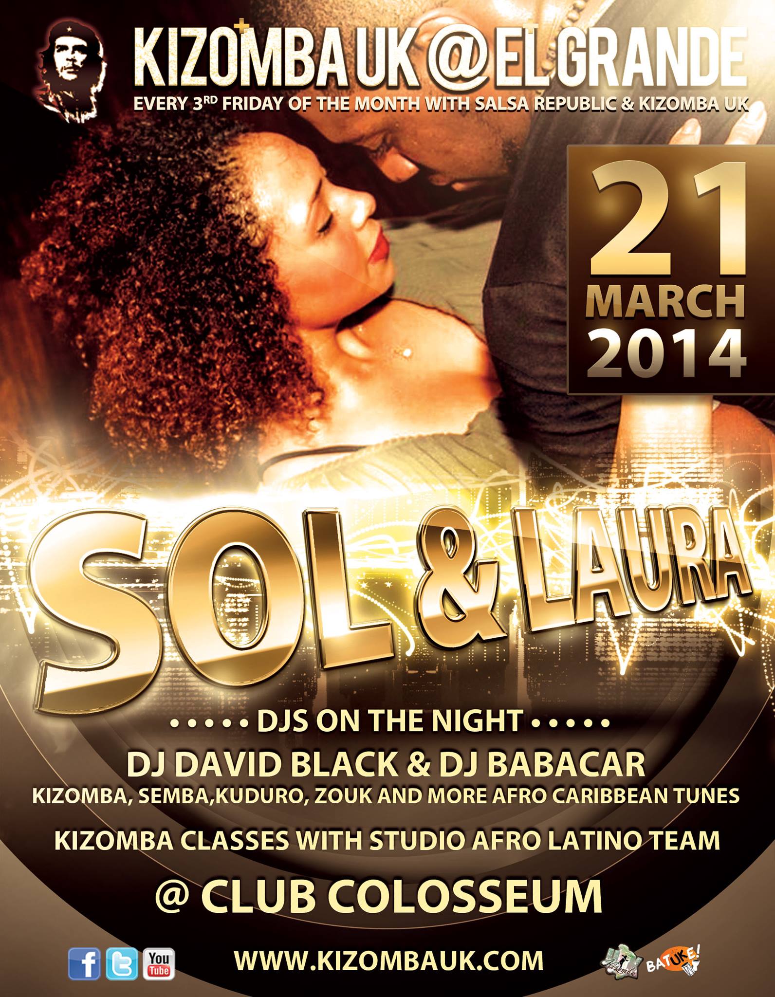 Kizomba UK @ 'El Grande' - Friday 21 March with Sol & Laura from Nottingham (Dance Show)