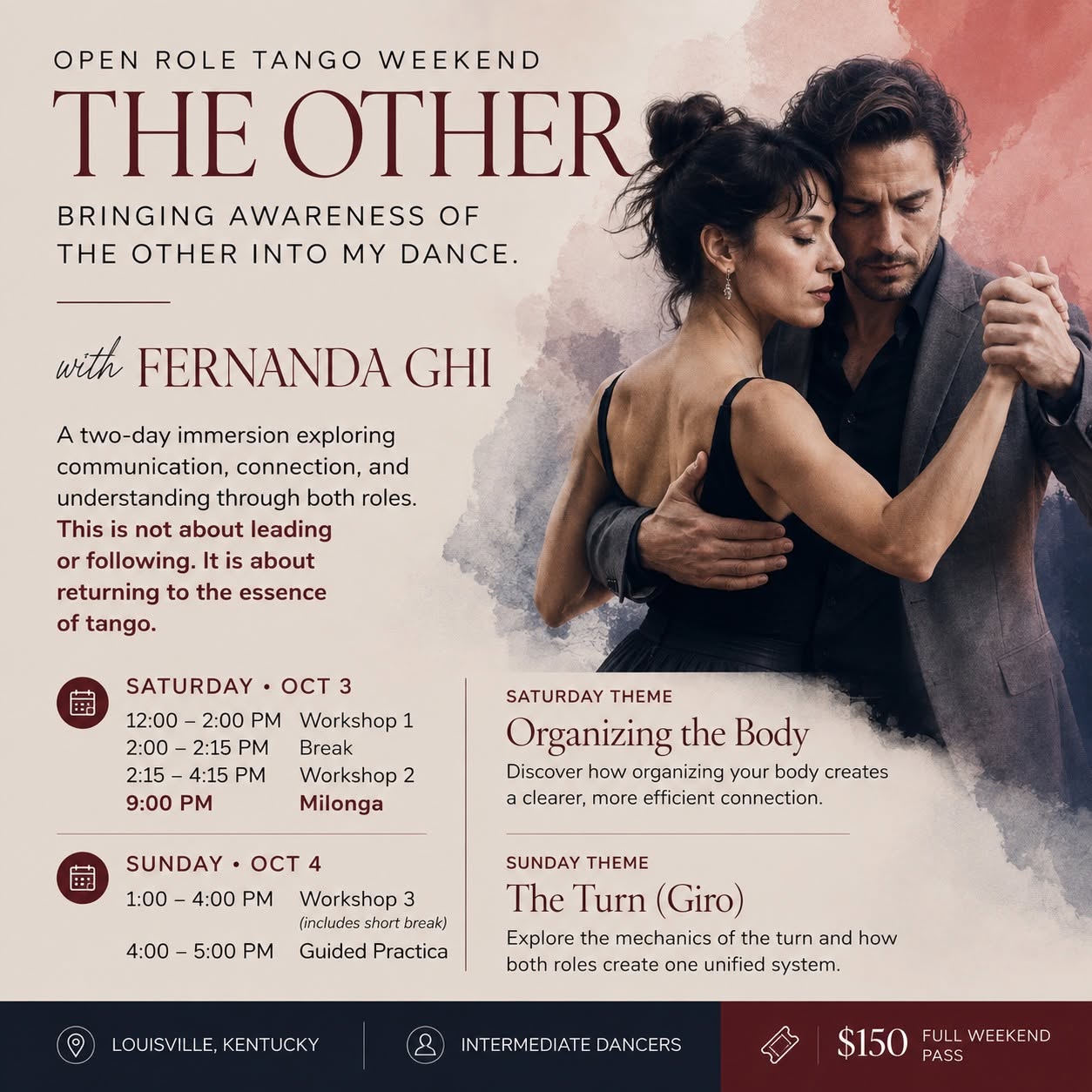 💃 The Other- An Open Role Tango Immersion with Fernanda Ghi