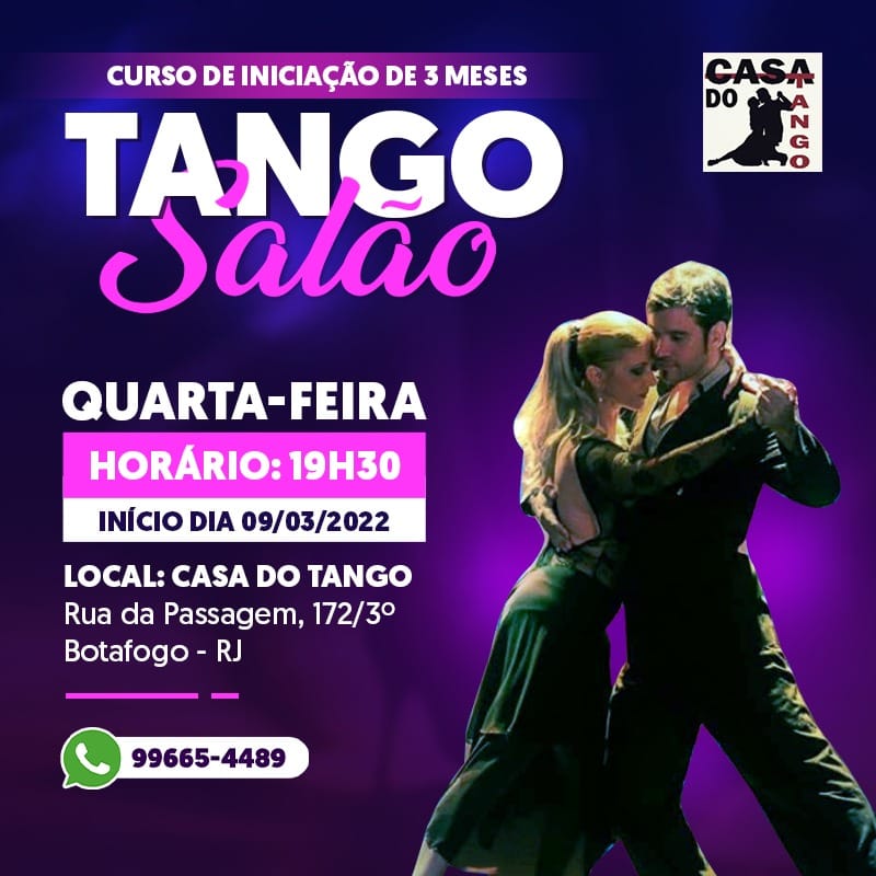Nova turma de iniciação ao Tango