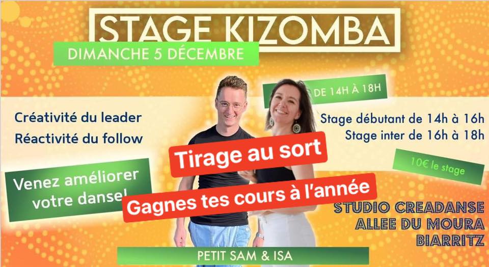 Stage Kizomba à Biarritz