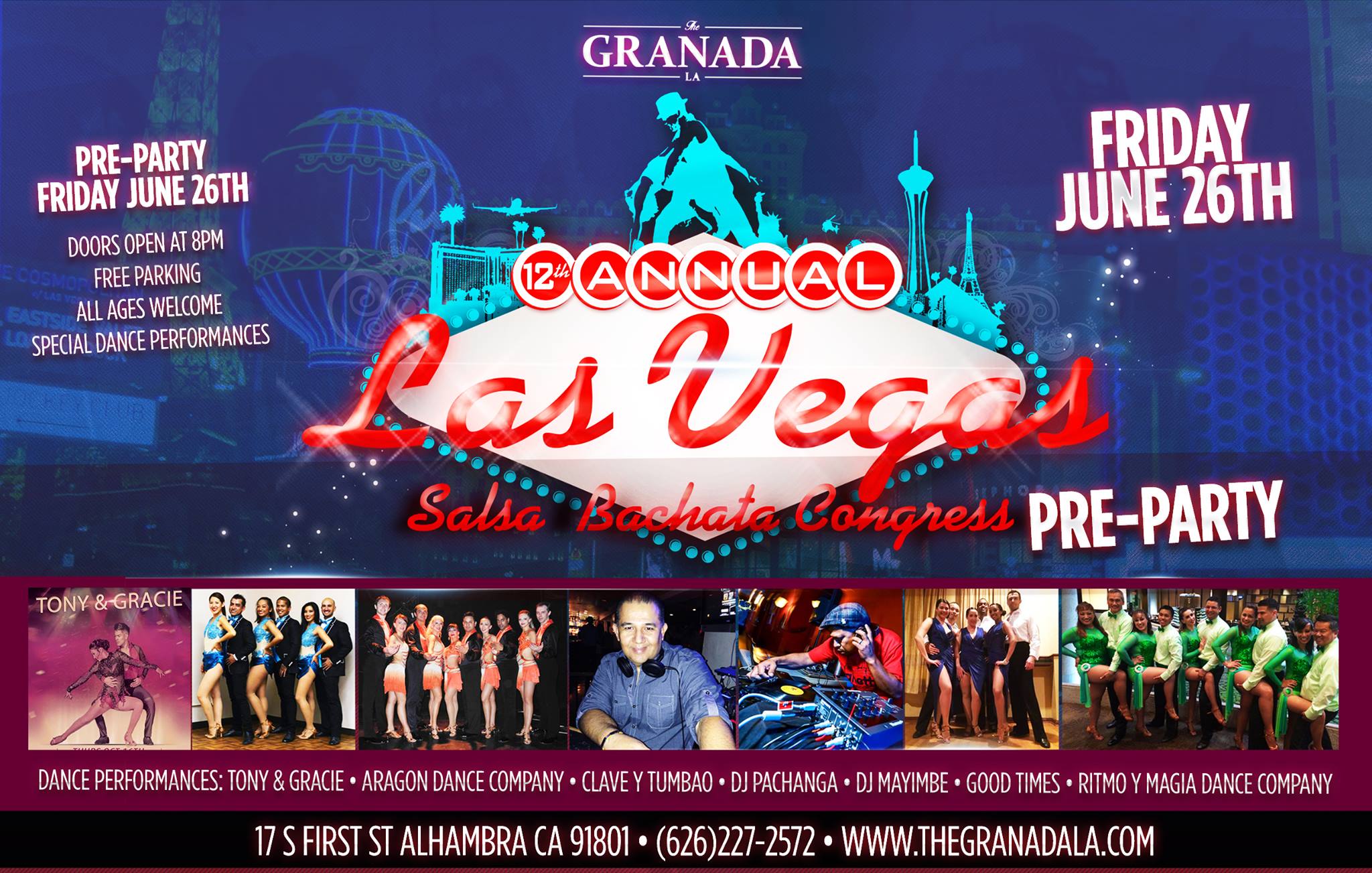 The Granada LA Presents The OFFICIAL Las Vegas Salsa Bachata Congress Pre Party!