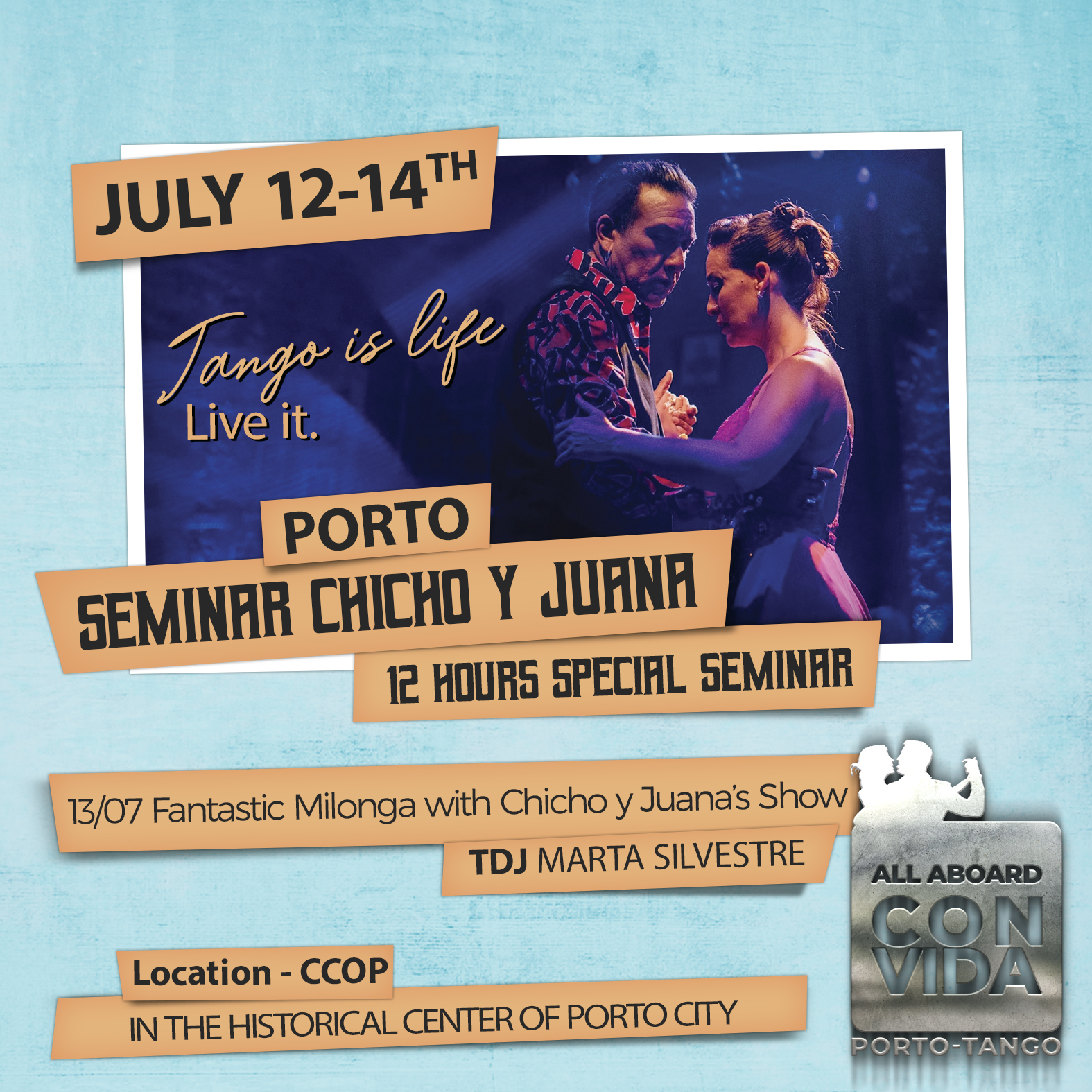 SEMINAR TANGO PORTO - CHICHO Y JUANA
