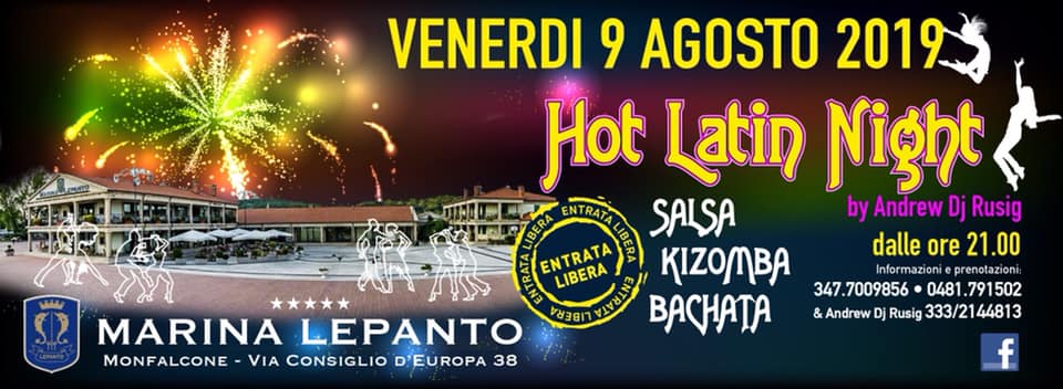 Hot Latin Night - Salsa Bachata Kizomba - Marina Lepanto