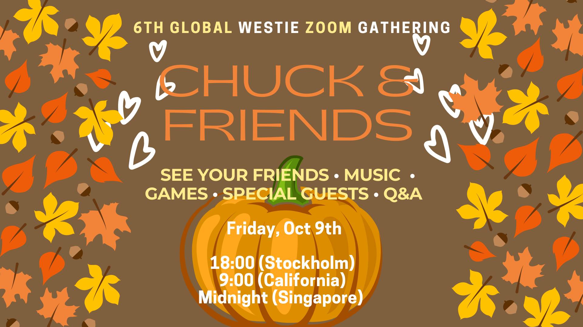 Chuck & Friends: 6th Global Westie Zoom Gathering