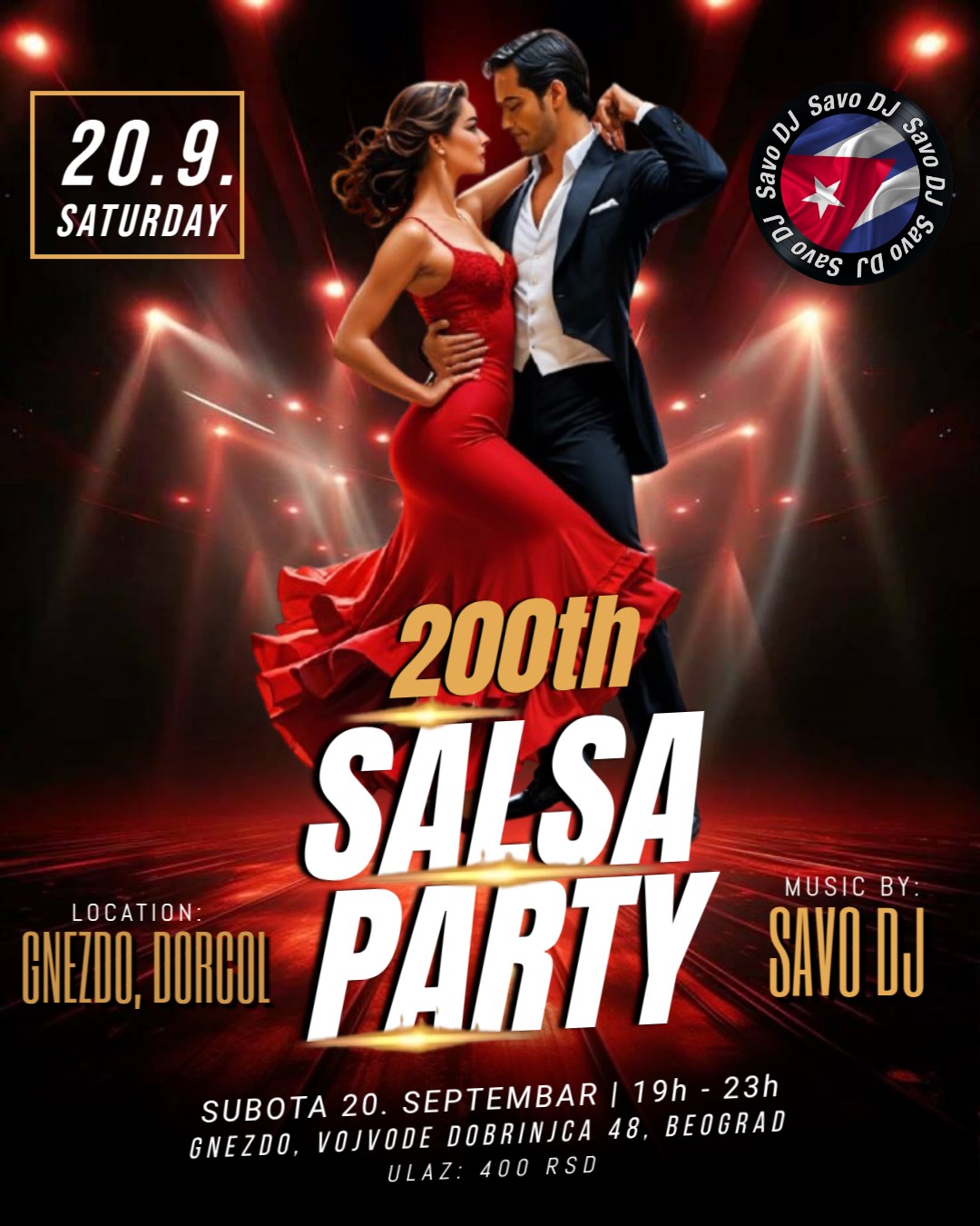 200th SALSA PARTY SAVO DJ