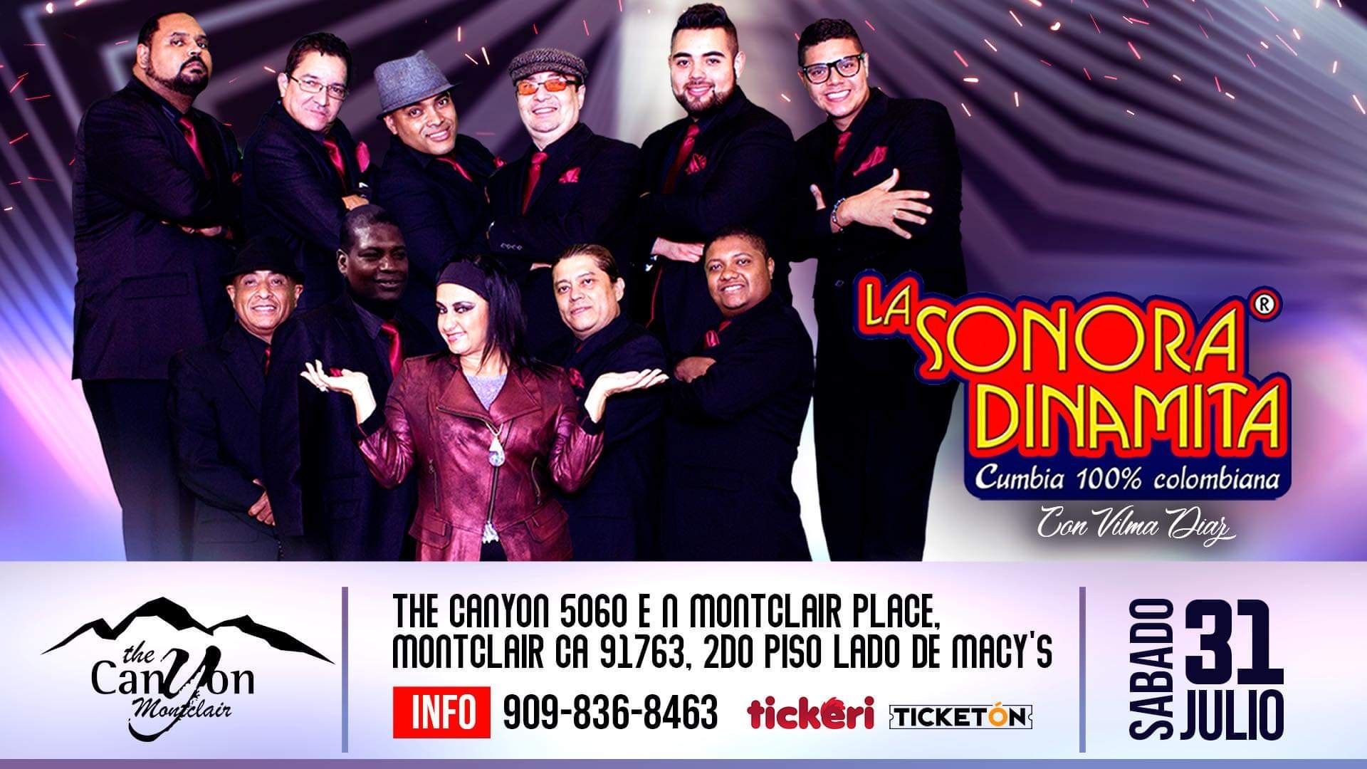 La Sonora Dinamita con Vilma Diaz + Cumbia Salsa Bachata con super Dj Rumbero