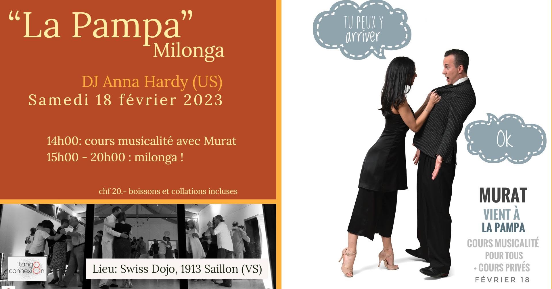 "La Pampa" Milonga 7è édition du samedi 18 février 2023 , avec Murat Erdemsel