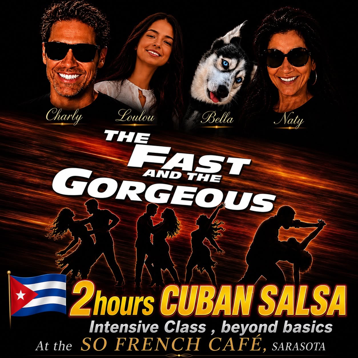 ✍️🇨🇺 CUBAN SALSA WORKSHOP 2H Intensive class ! by Naty & Charly