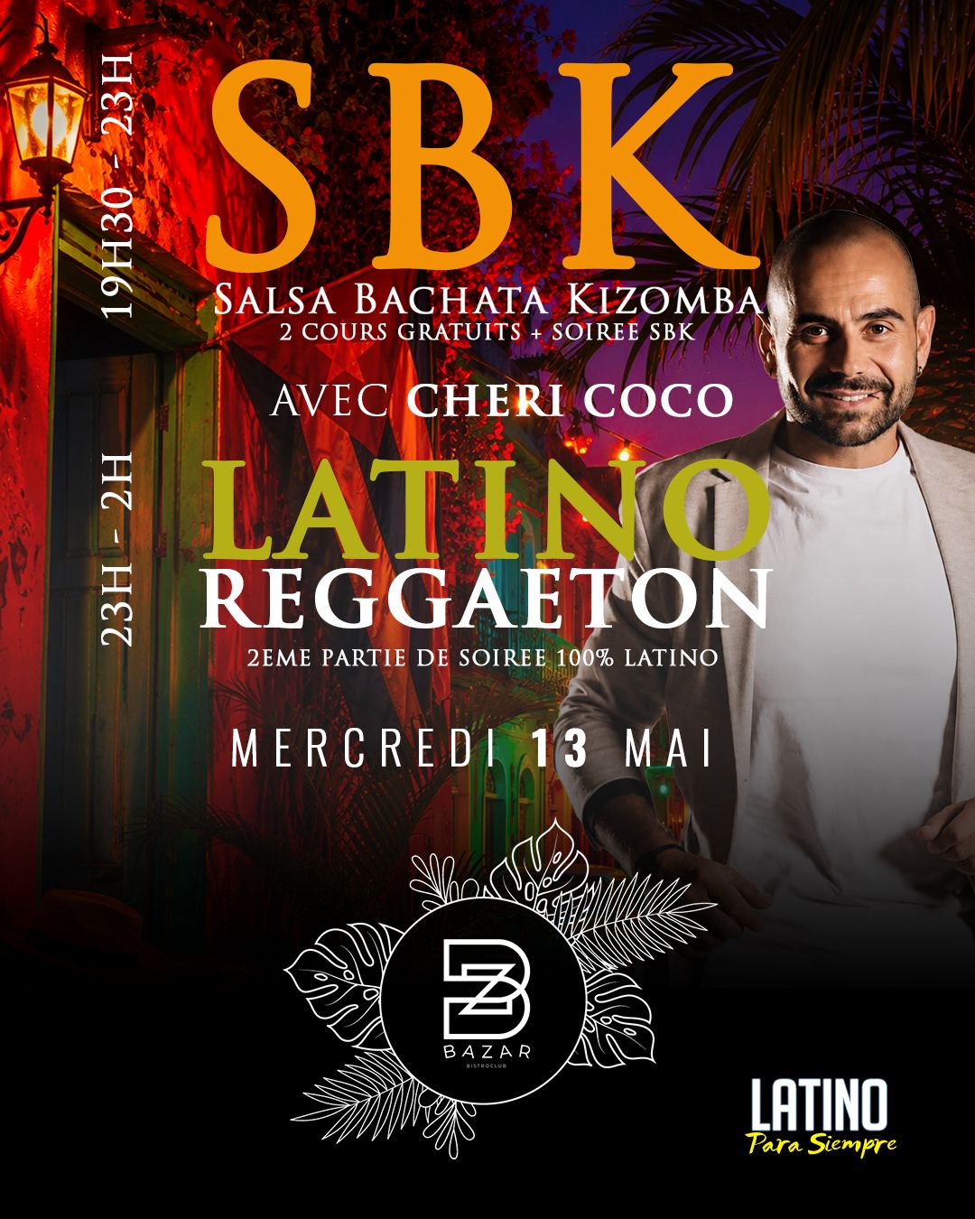 2 Cours et Soirée SBK + Soirée Clubbing au Bazar