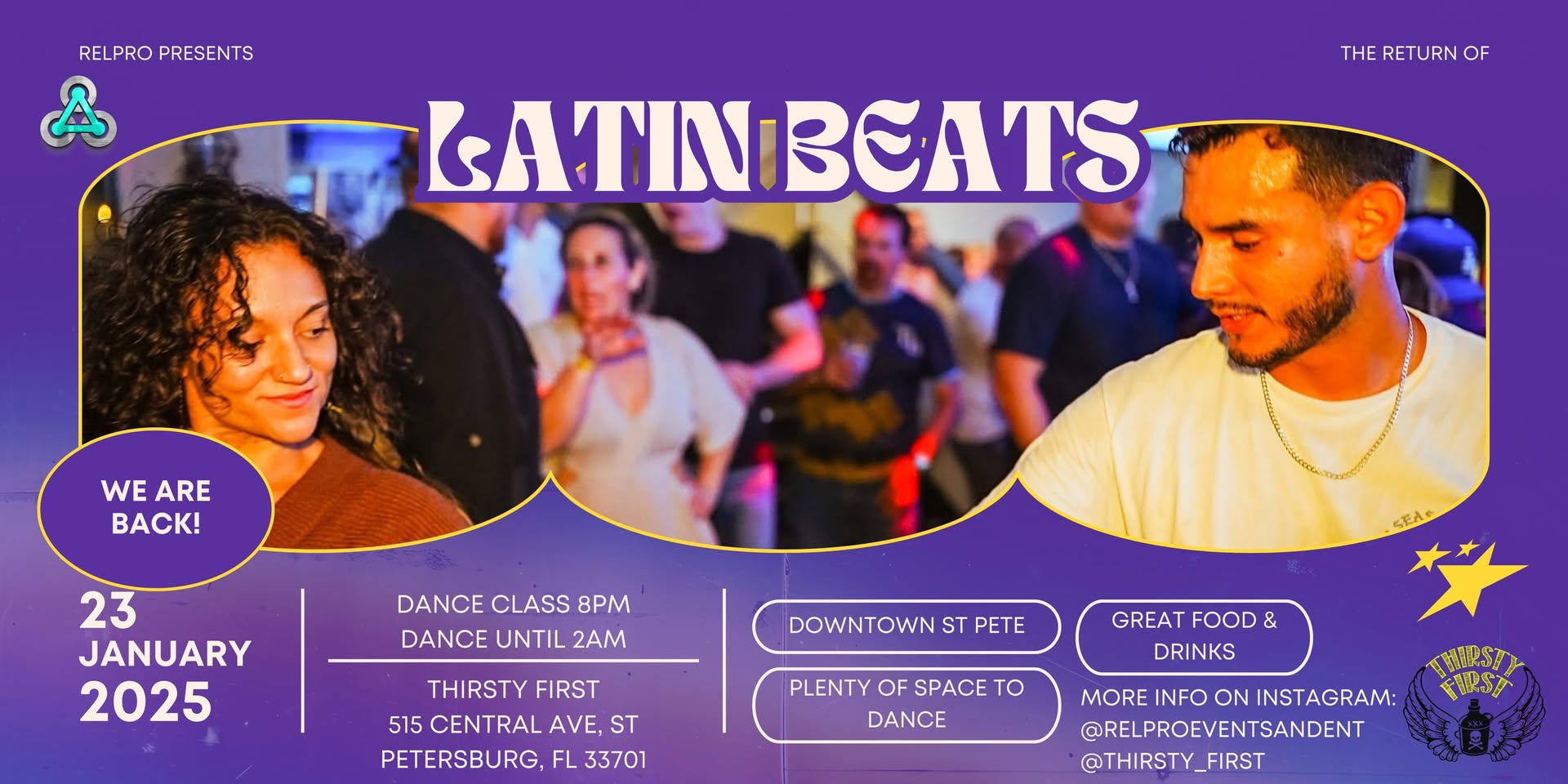 Latin Beats in St Pete @Thirsty First!