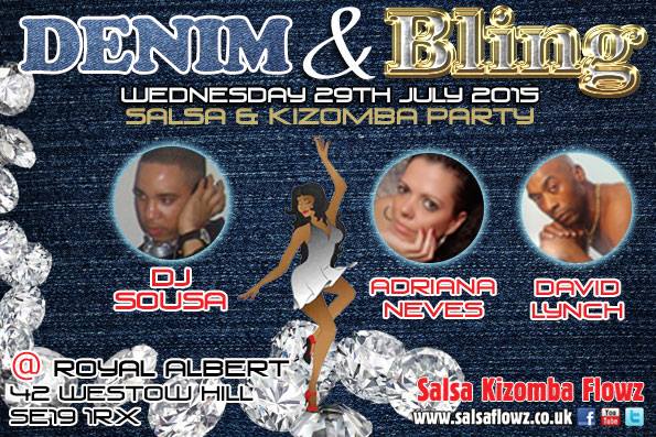 DENIM & BLING SALSA AND KIZOMBA PARTY WITH DJ SOUSA (Portugal) - CRYSTAL PA