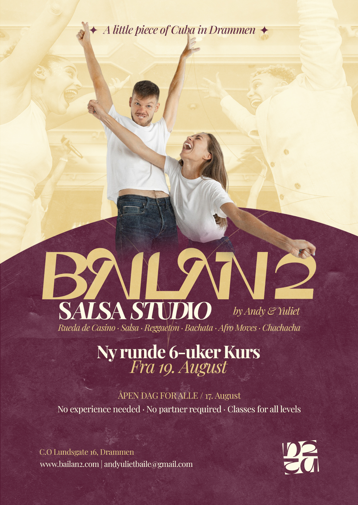 Bailan2 Drammen 6 weeks from 19th AUGUST