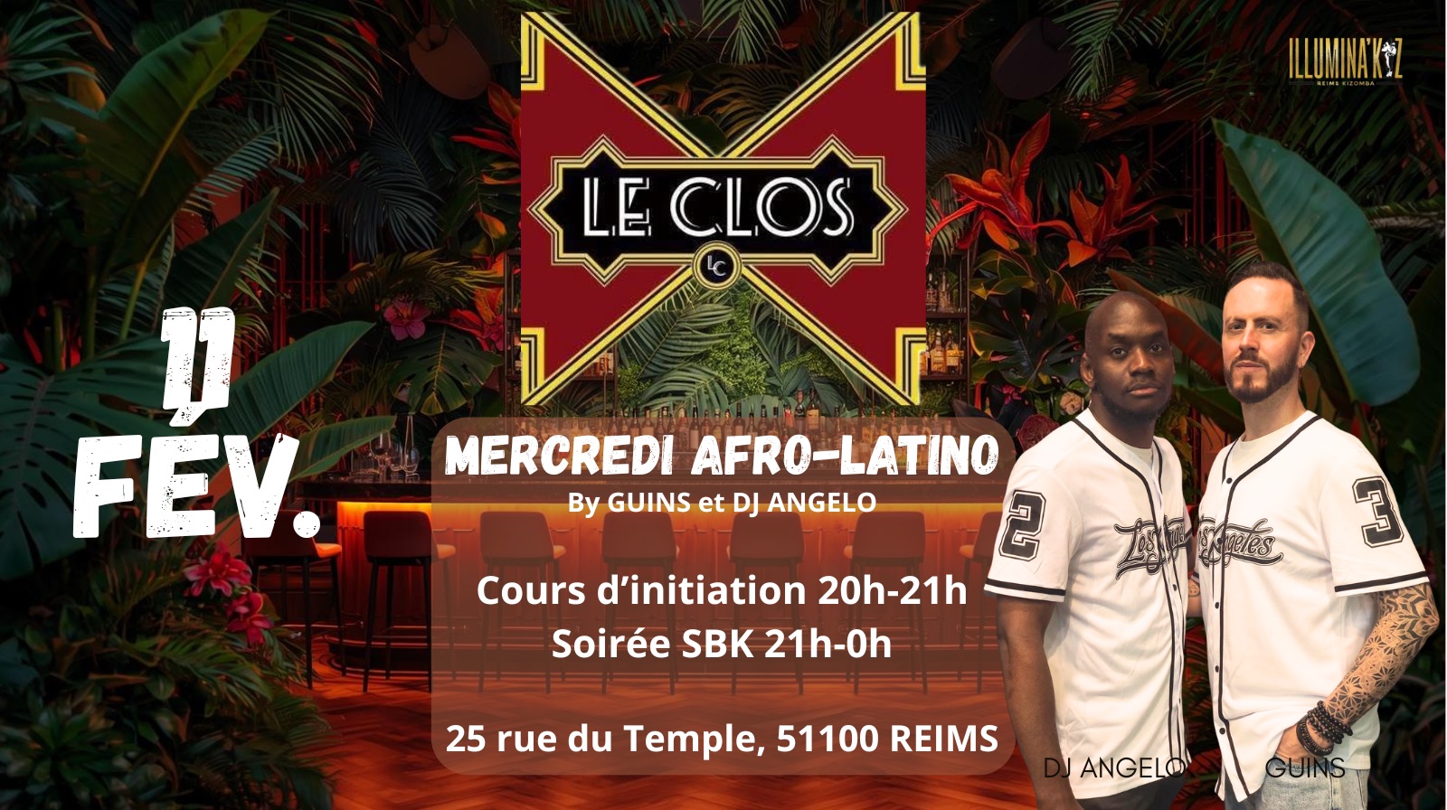 LE CLOS - Soirée Afro-Latino