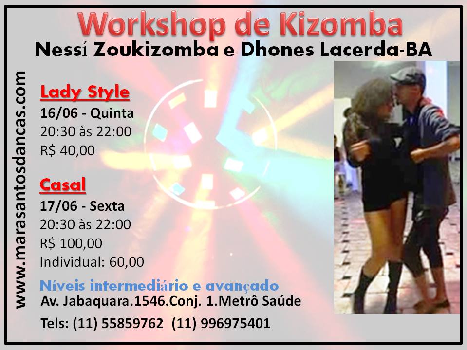 Pratica Dançante com muita Kizomba e Zouk