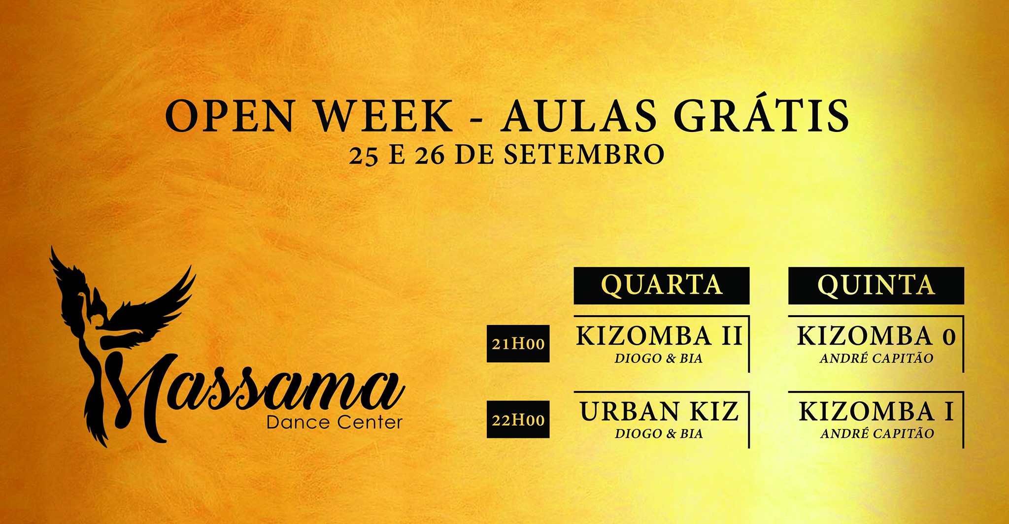Open Week: Aulas Grátis, em Massamá!