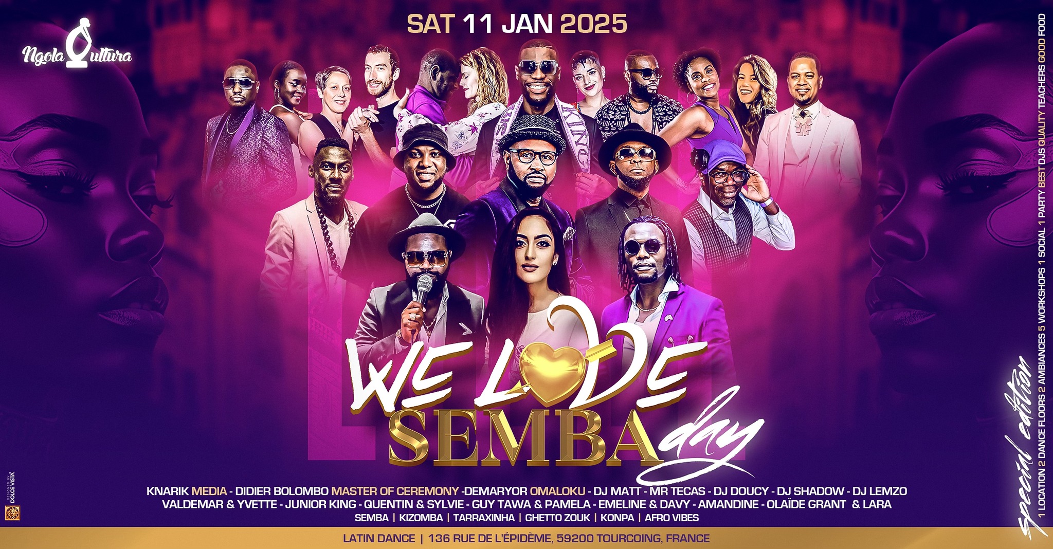 WE LOVE SEMBA Day Special Edition ⚜️ Saturday 11th of January, 2025⚜️ Lille Tourcoing