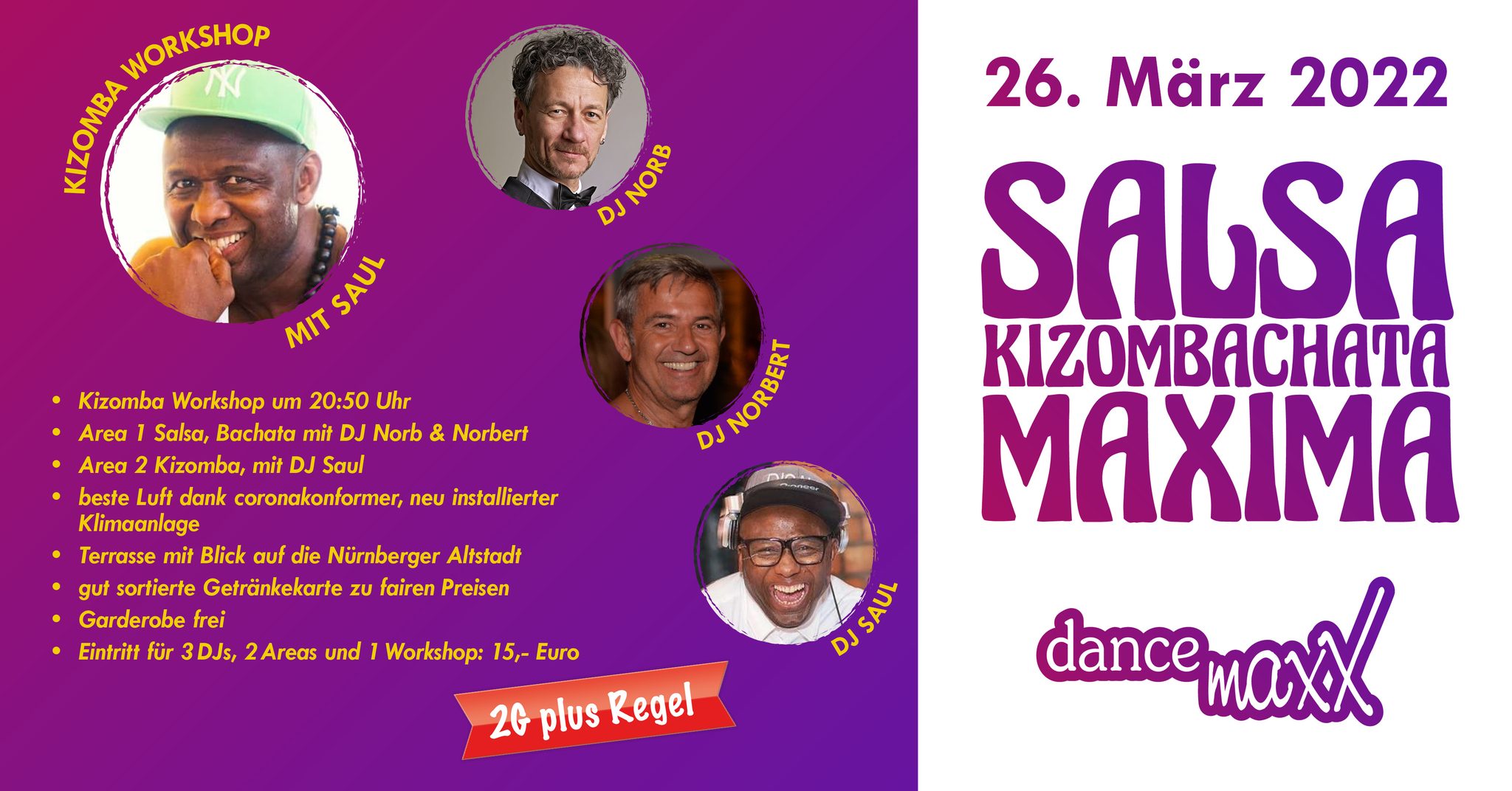 SALSA MAXIMA im Dance maxX mit Salsa und Kizomba-Area