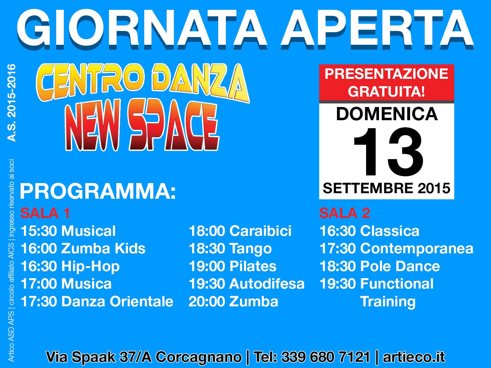 PRESENTAZIONE GRATUITA CORSI 2015-2016