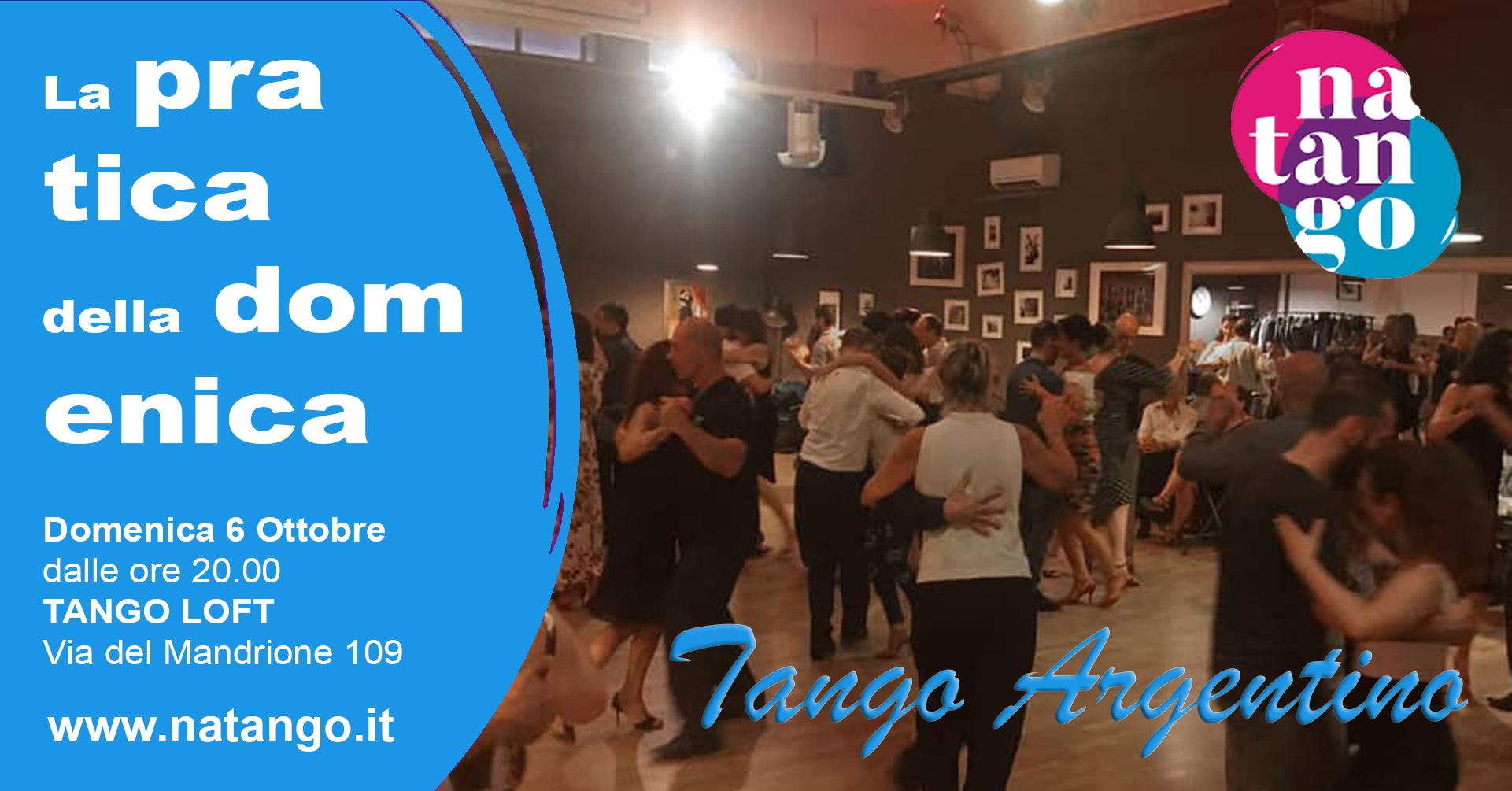 Pratica di Tango Argentino, Domenica 6 Ottobre al Tango Loft