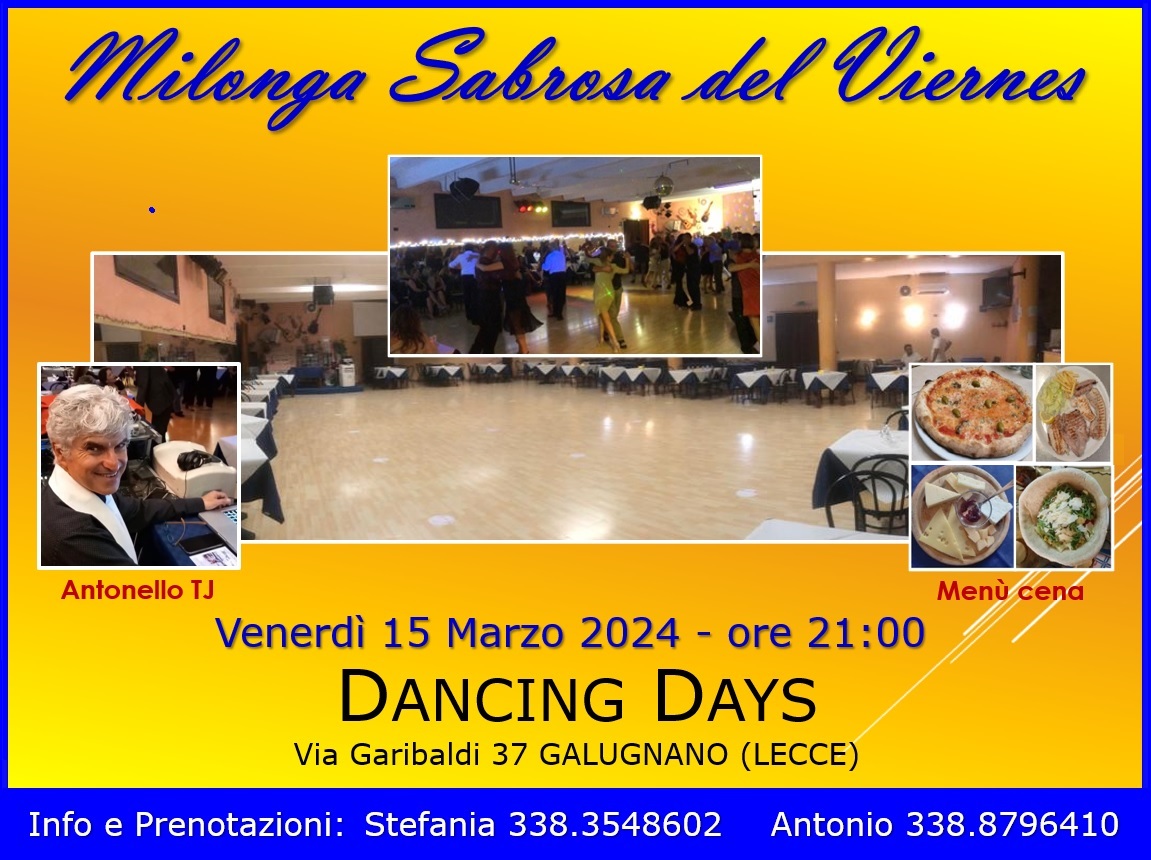 Gran Milonga Sabrosa del Viernes
