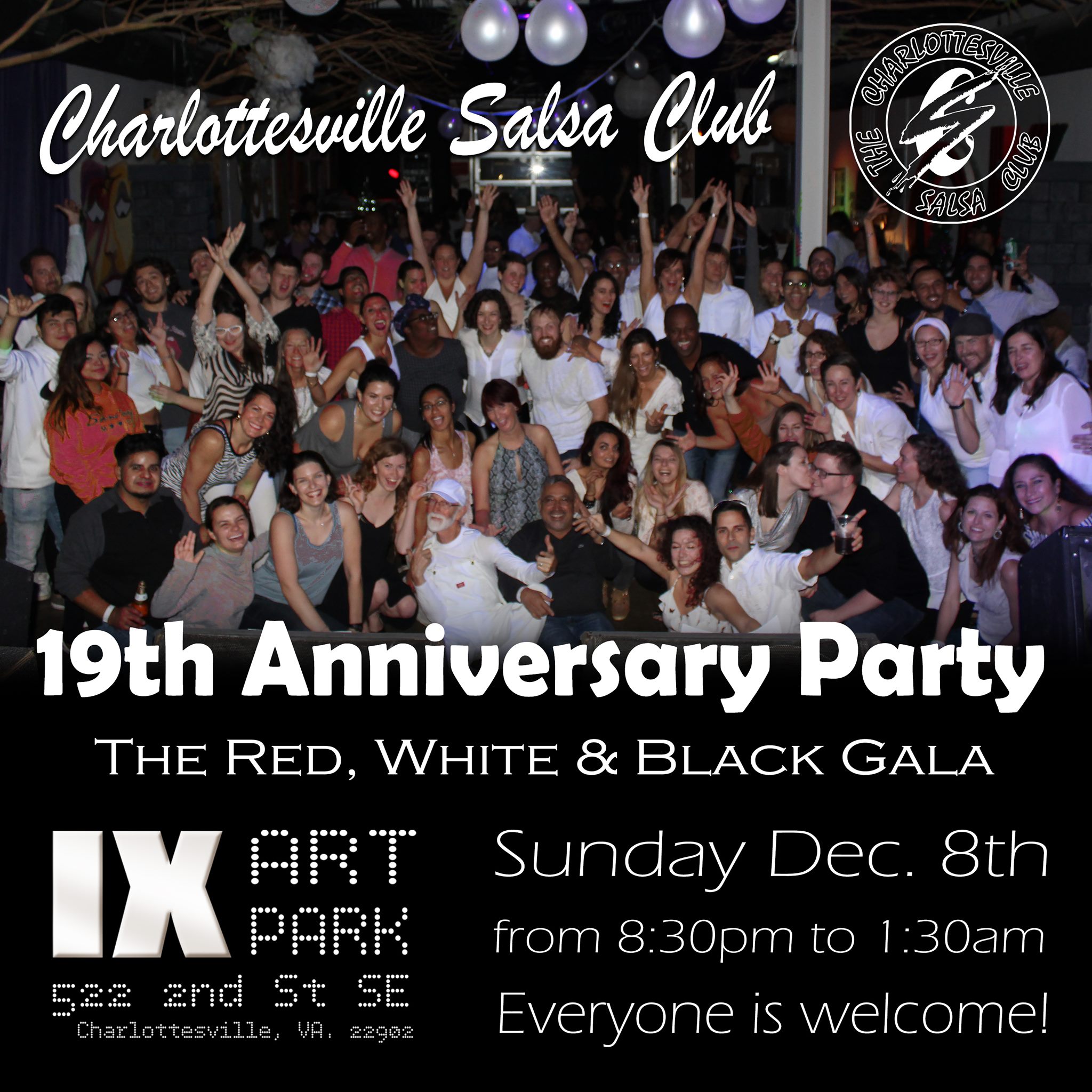Charlottesville Salsa Club's 19th Anniversary Party