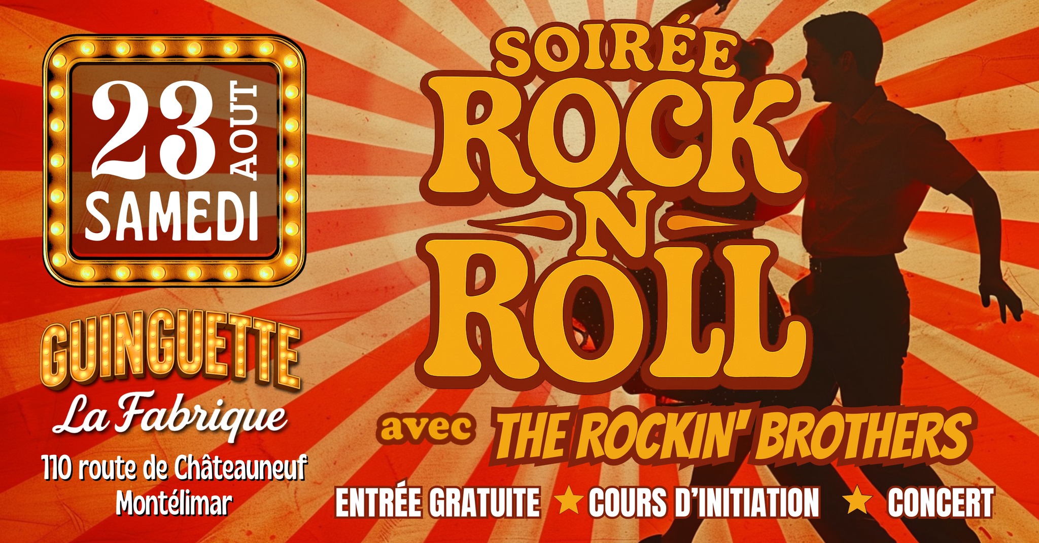 ๐๐๐๐๐ฬ๐ ๐๐๐๐ ๐โ ๐๐๐๐ avec The Rockin' Brothers ๐๏ธโชGuinguette La Fabrique