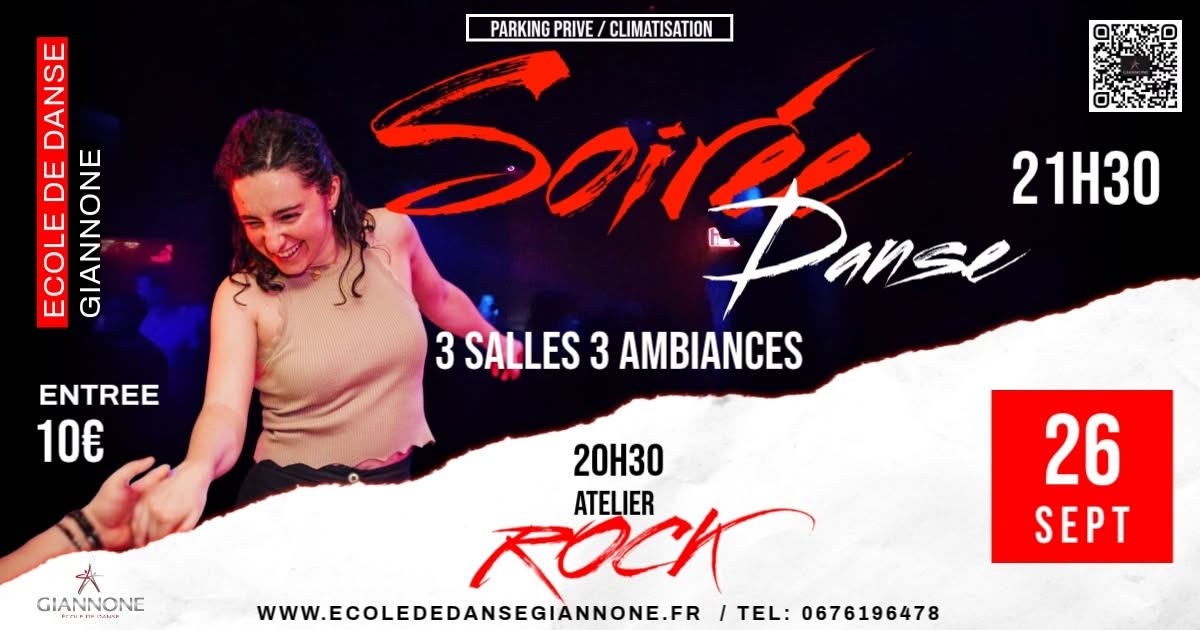 SOIREE 3 SALLES 3 AMBIANCES Giannone école de danse