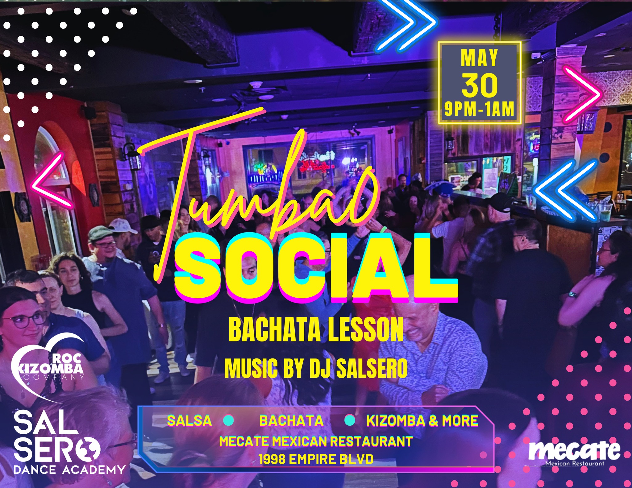 Tumbao Social THIS Saturday June 13th 9pm - Salsa Lesson - DJ Salsero