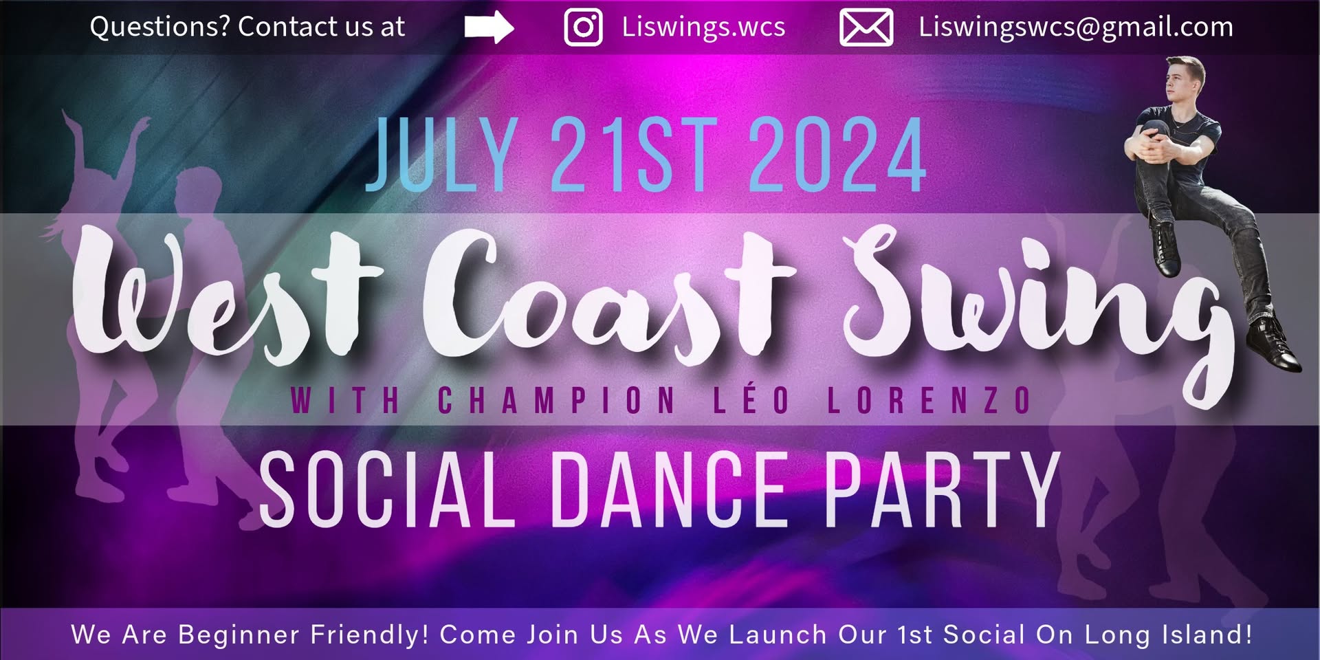 West Coast Swing Dance Social! • Champion - Léo Lorenzo & All Star - Jes Ann Nail