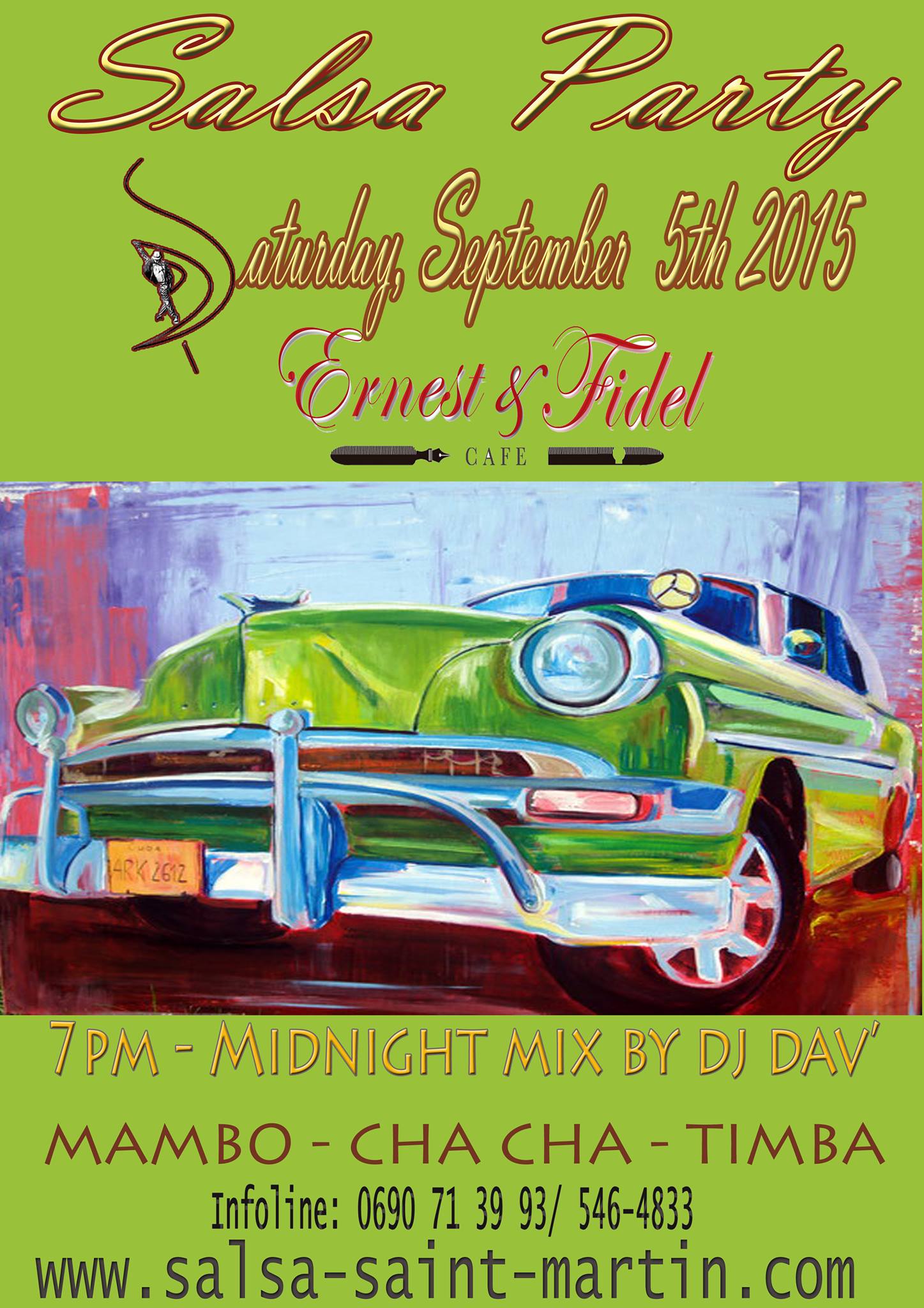 Salsa Parties come back at Ernest & Fidel Café