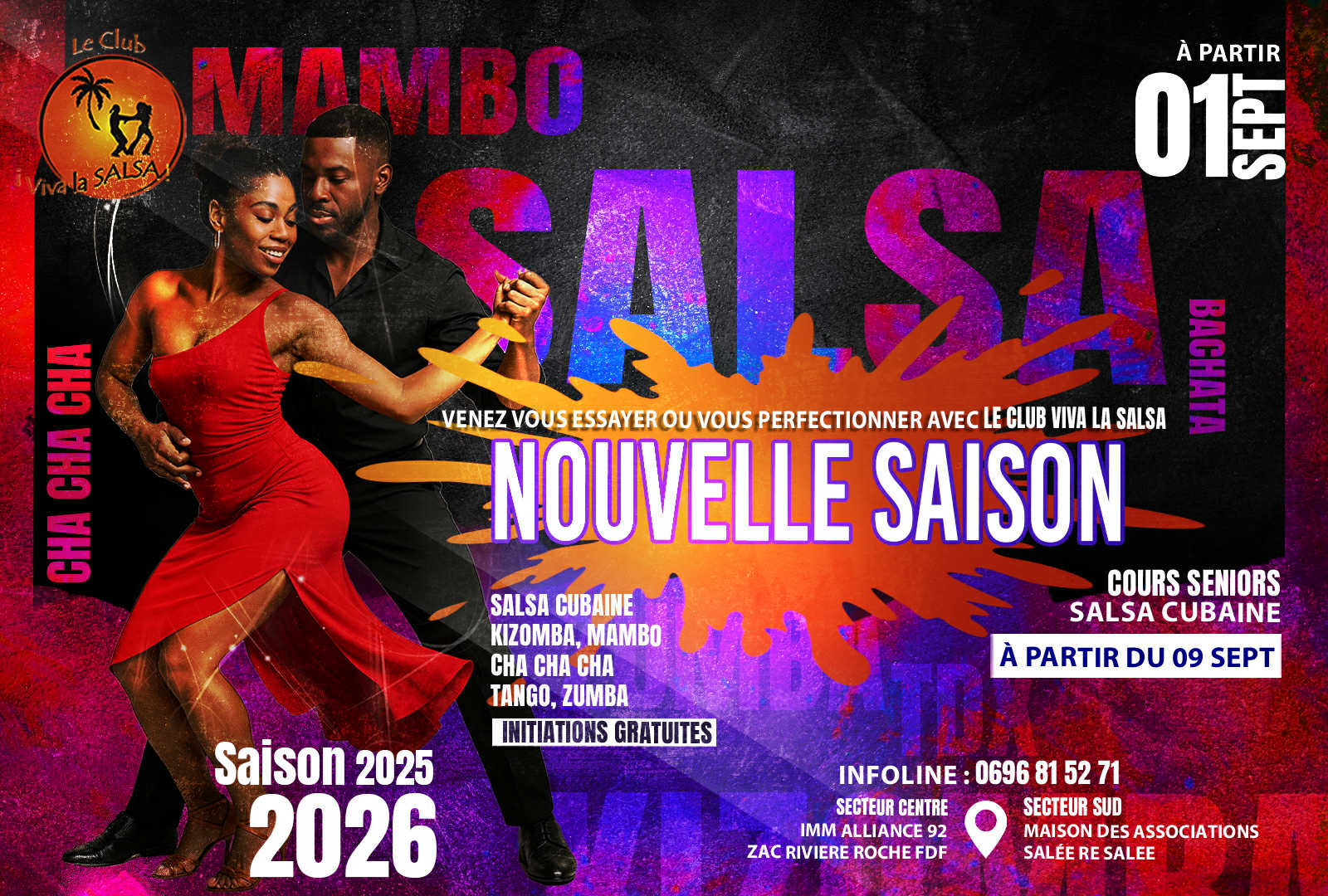 Reprise des cours de danse au club viva la salsa