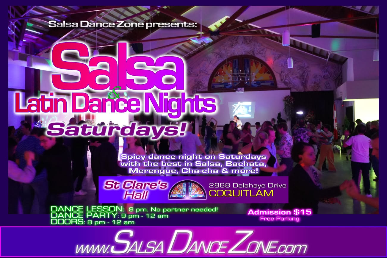 Salsa Nights Saturday - St Clare's Coquitlam ★ Sat June 20
