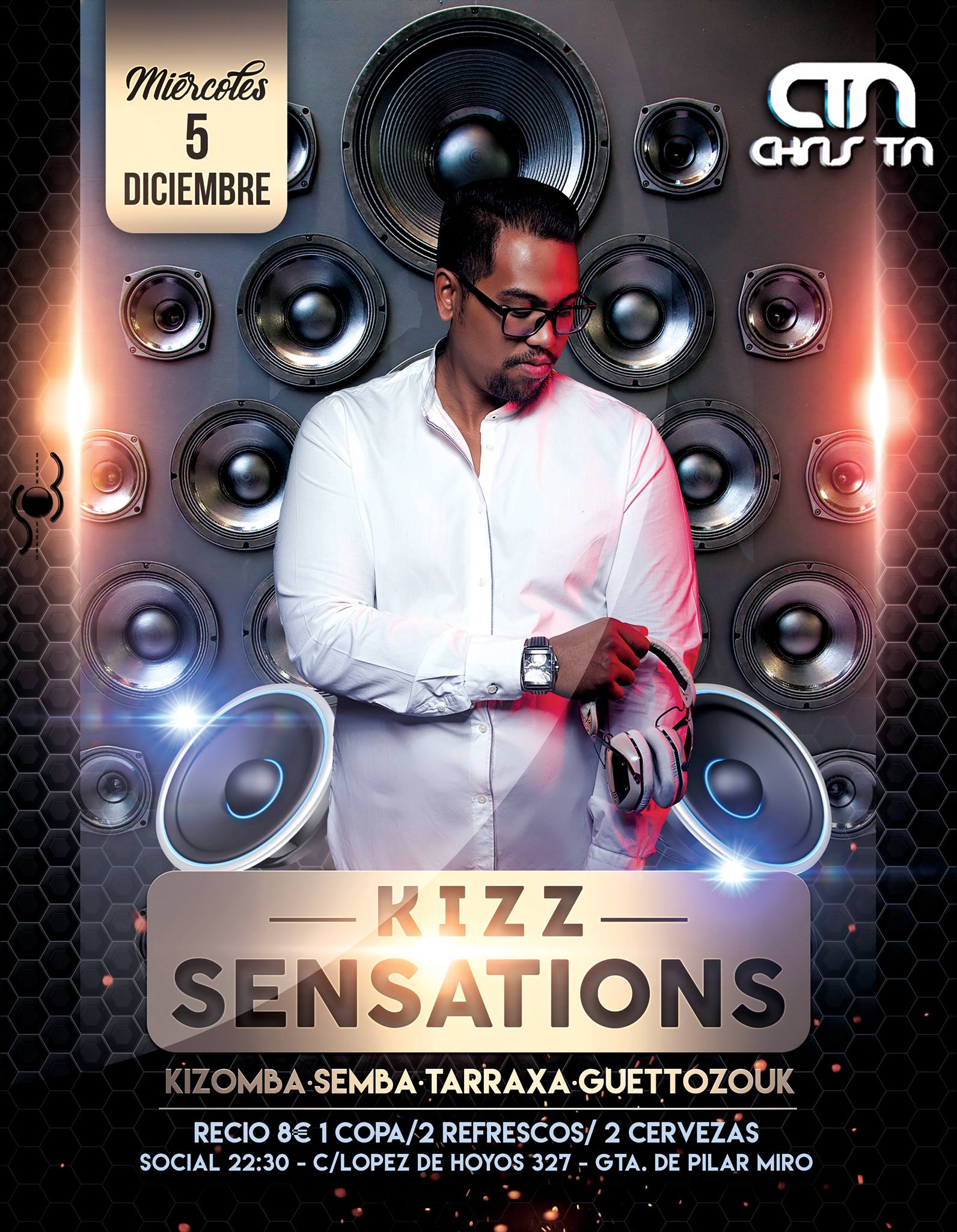 Miercoles 5 Diciembre 100% Kizomba Madrid KizZ Sensations!