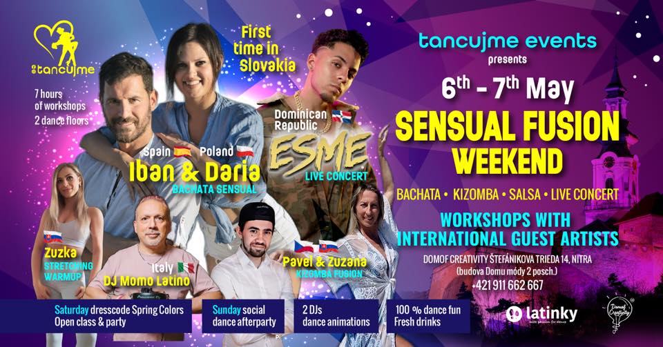 SENSUAL FUSION WEEKEND with IBAN & DARIA & ESME Live concert by Tancujme events