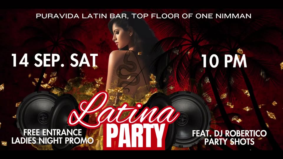 LATINA PARTY 14 SEP @PuraVida One Nimman