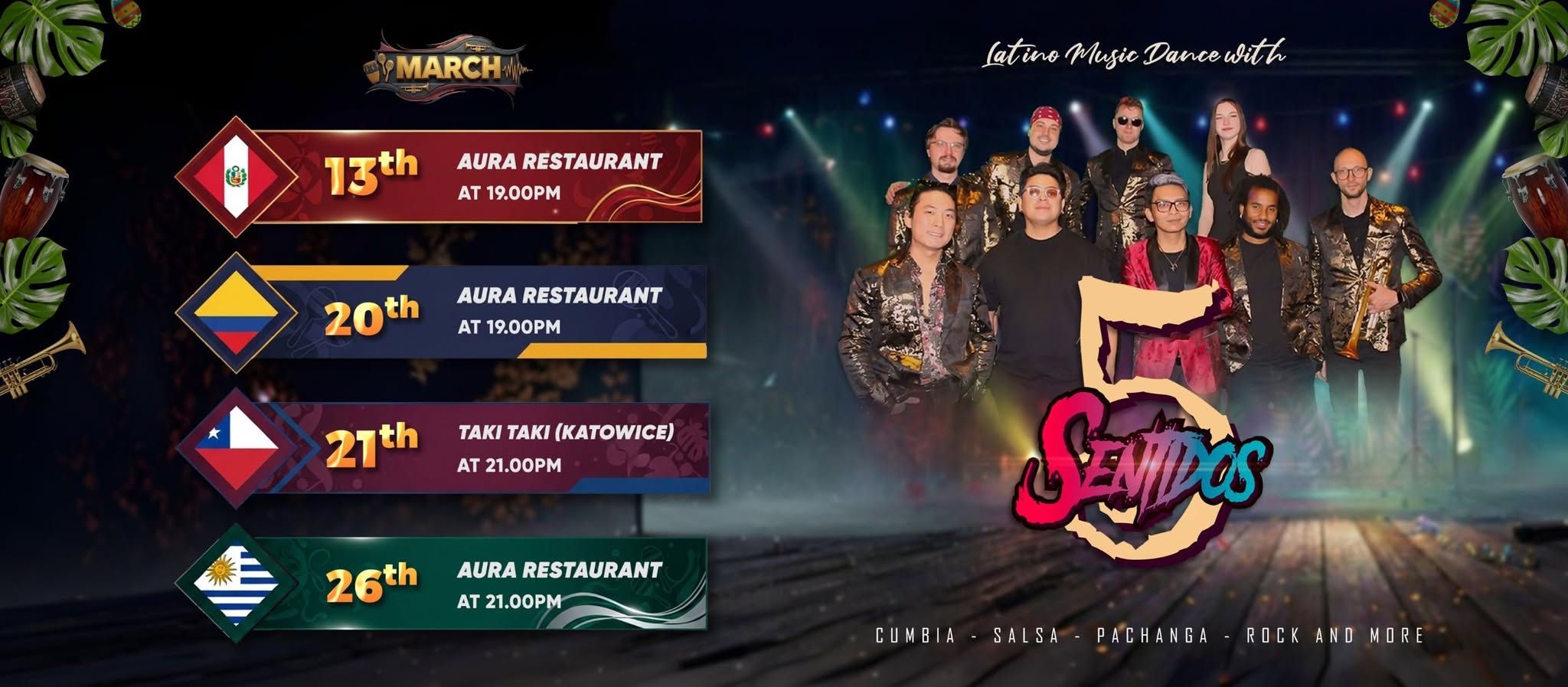 Latino Party at Aura Restaurant🔥🕺💃