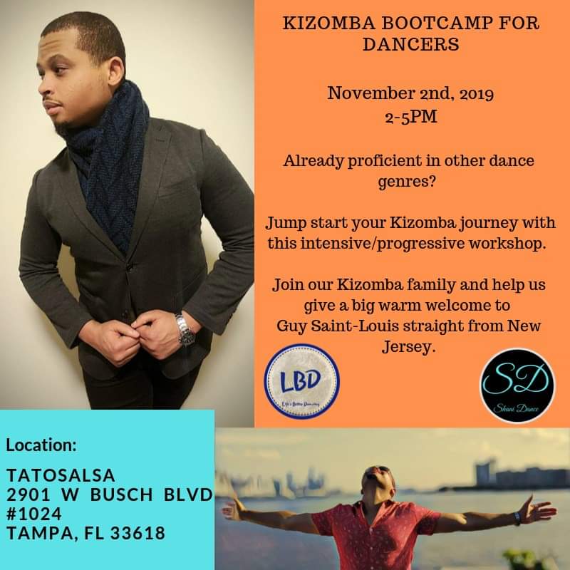 Kizomba Bootcamp for Dancers with Guy Saint-Louis