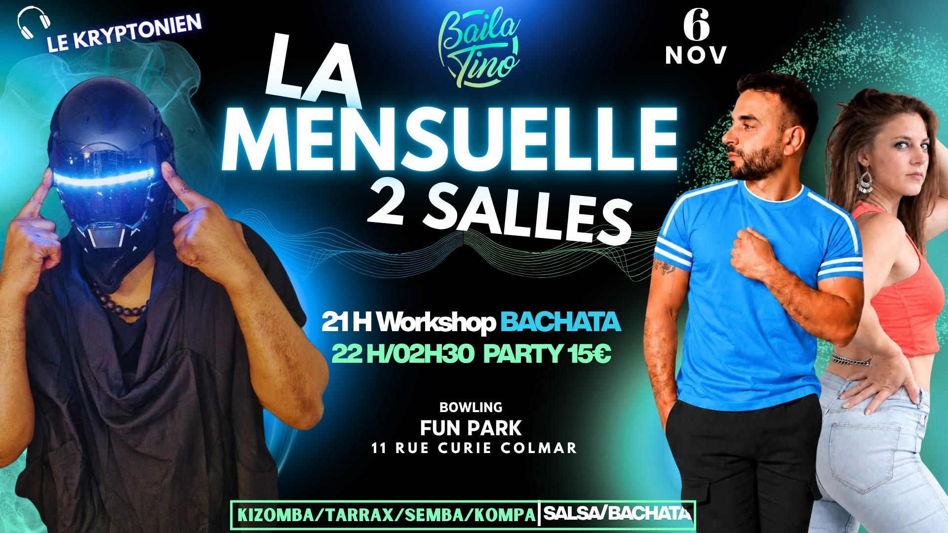 La Mensuelle - 2 Salles 2 Ambiances - DJ Le Kryptonien