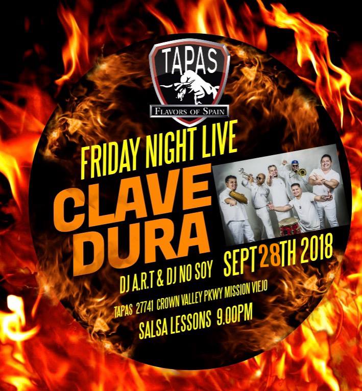 Salsa & Bachata Friday’s Live @Tapas