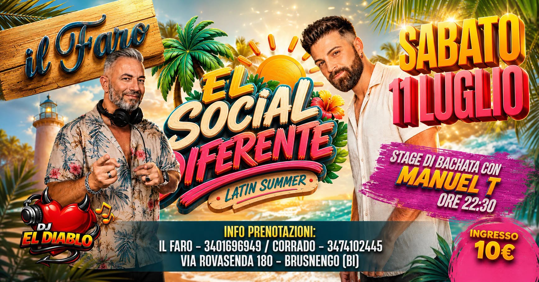 EL SOCIAL DIFERENTE - SABATO 11 LUGLIO
