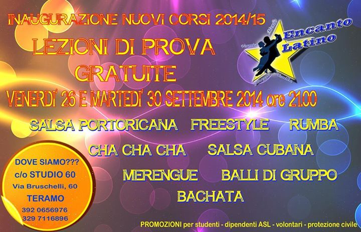 NUOVI CORSI DI BALLO "ENCANTO LATINO"
