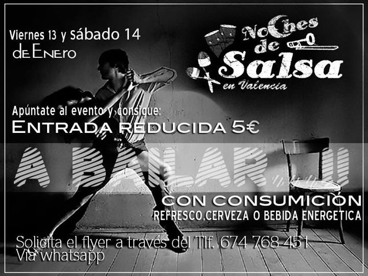 Noches de Salsa, reduced entrance 5€ with drink